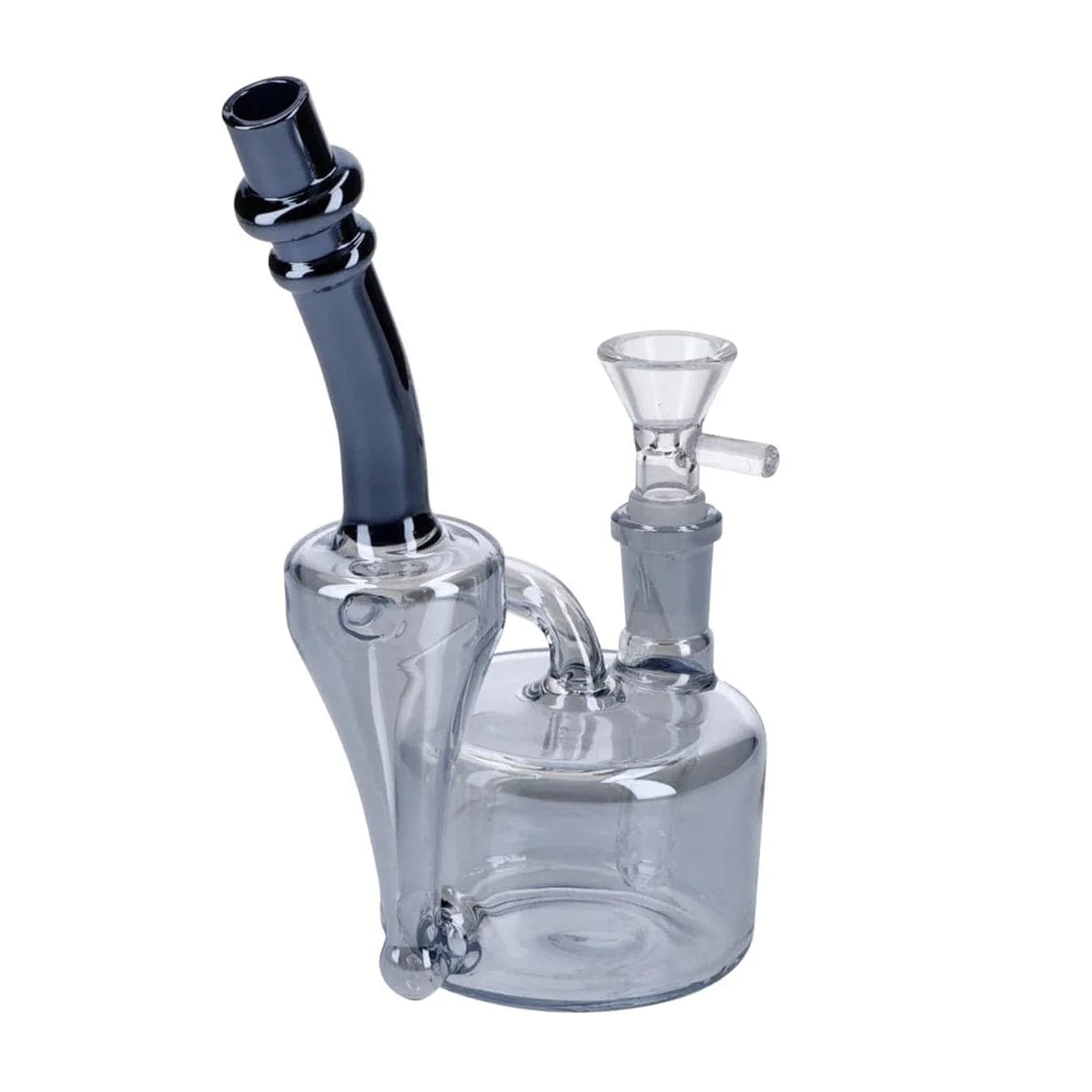 Electronic Painting Bubbler w/Bowl & Quartz-Smoke-6"
