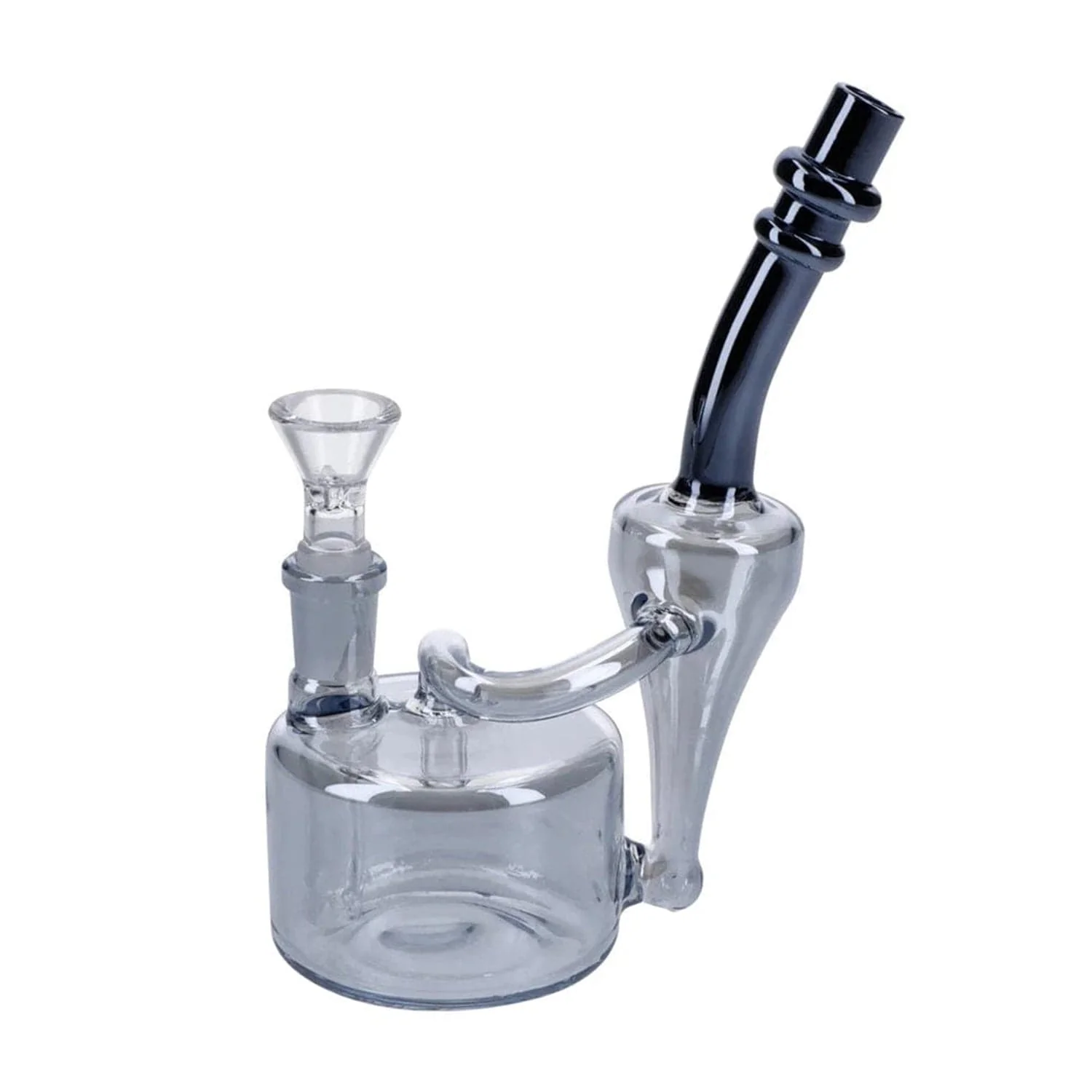 Electronic Painting Bubbler w/Bowl & Quartz-Smoke-6" - Image 3