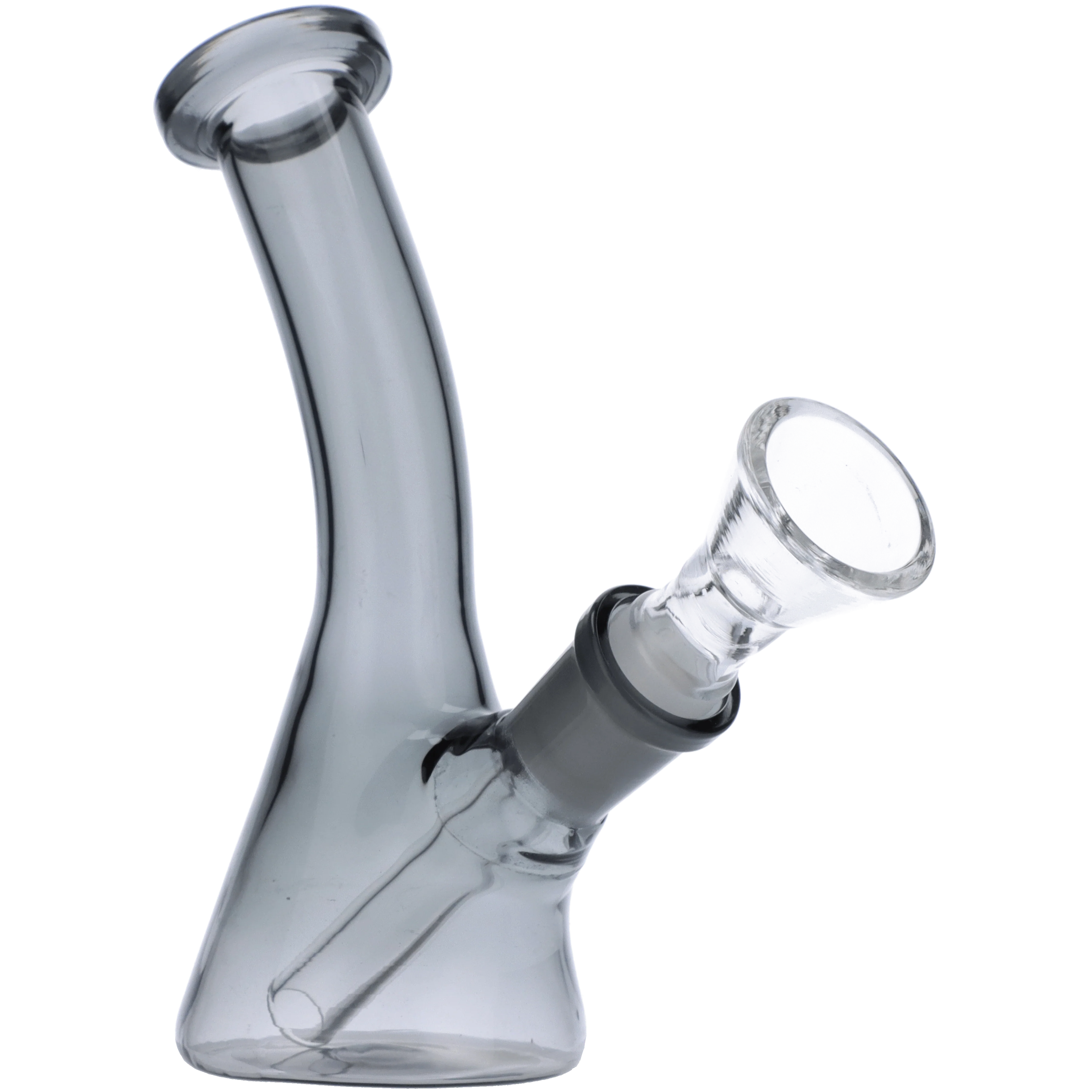Everyday Essentials Bent Neck Beaker Bong - Smoke - 5in.