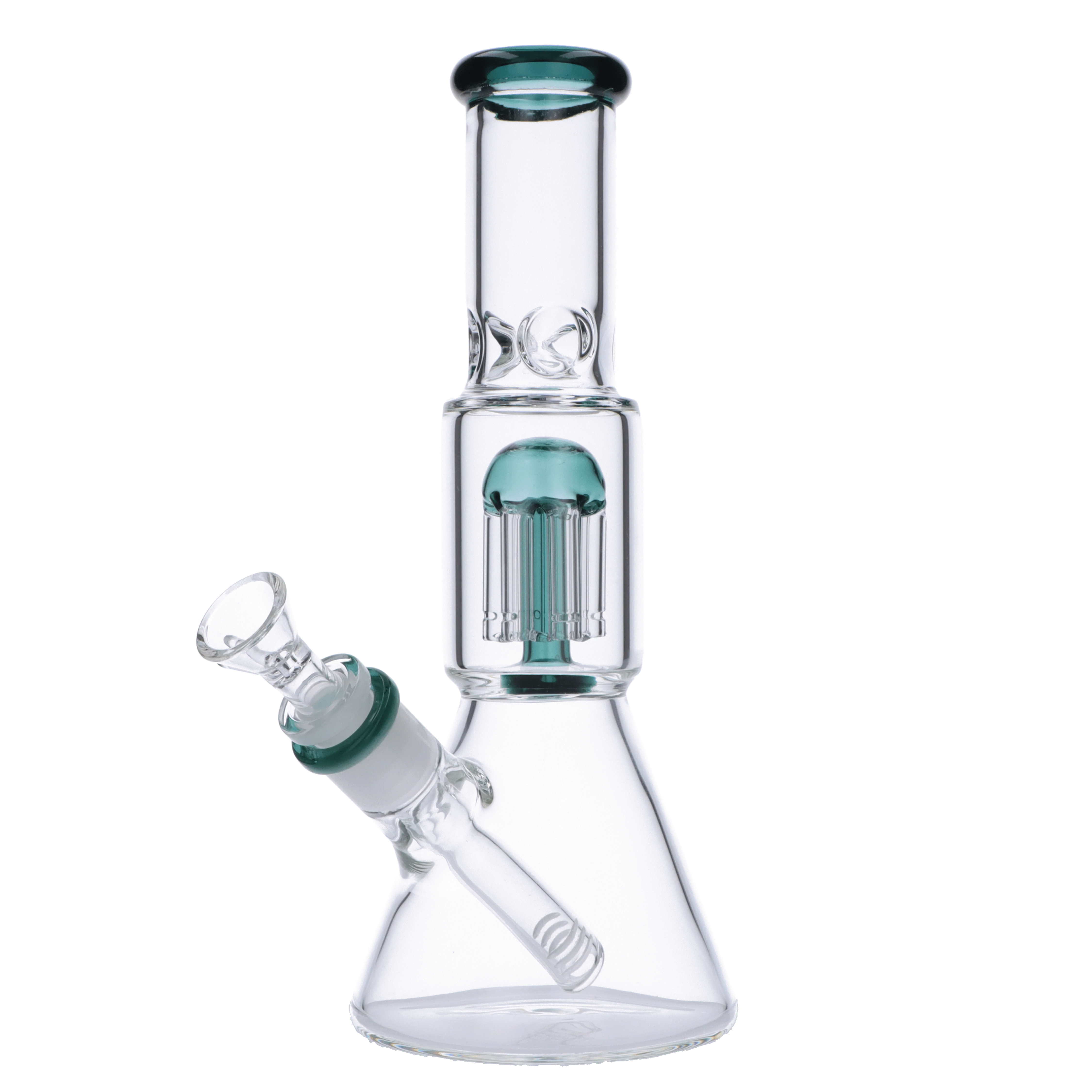 Valiant Beaker Water Pipe w/ Tree Perc - Teal - 10in. - Image 2