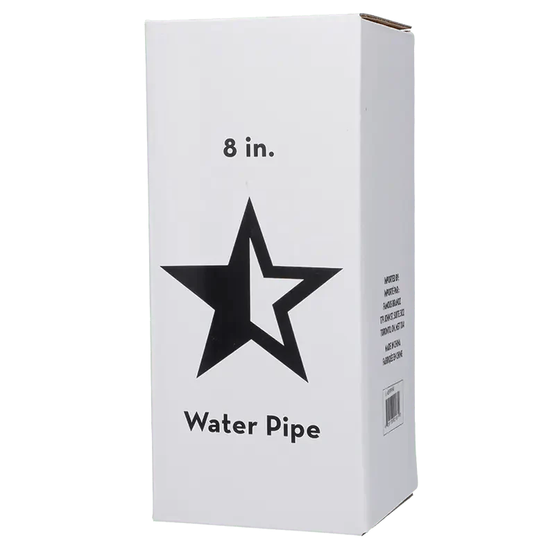 Valiant Beaker Water Pipe w/ White Rings - Mint Green - 8in. - Image 6
