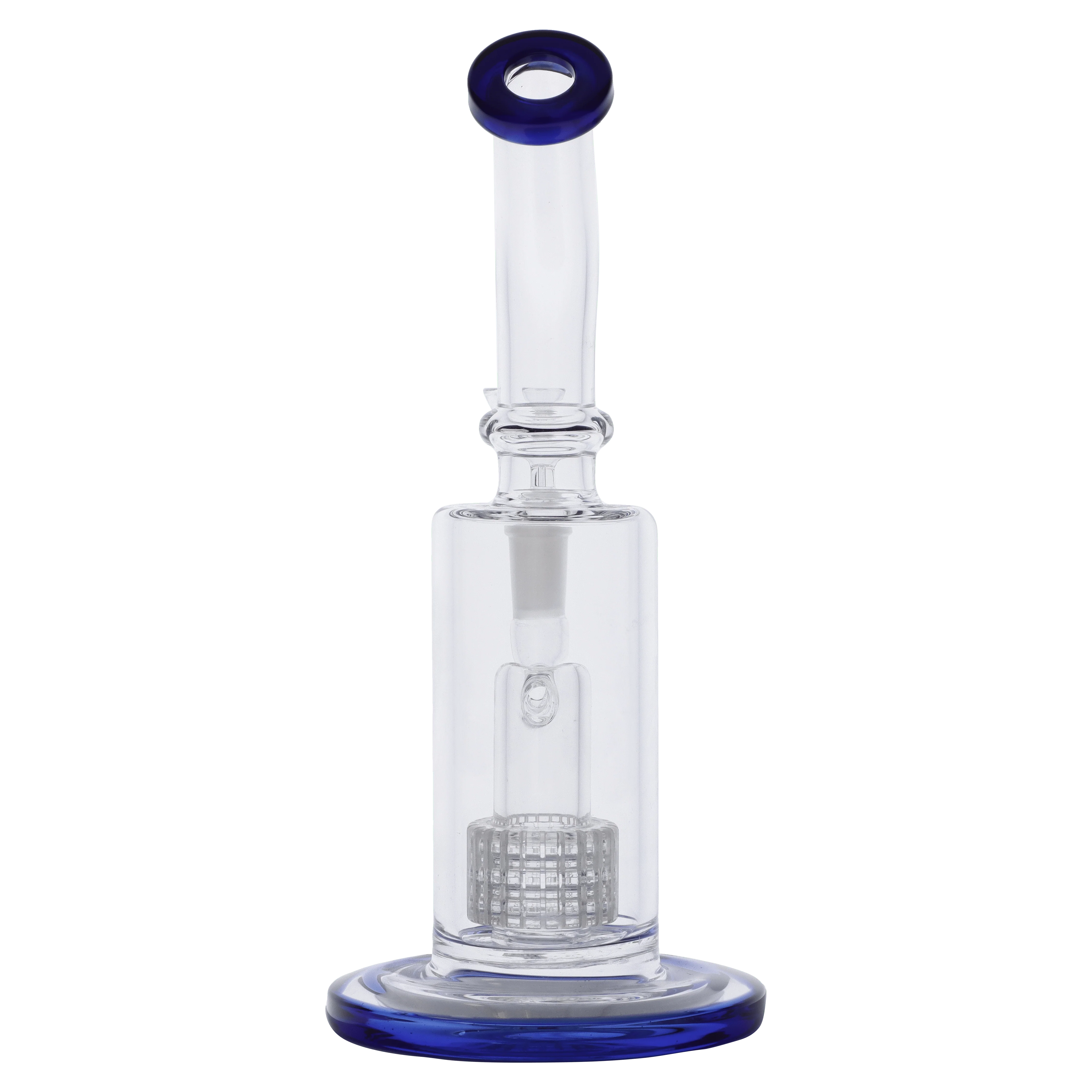 Valiant Bent Neck Water Pipe - Blue - 8in. - Image 7