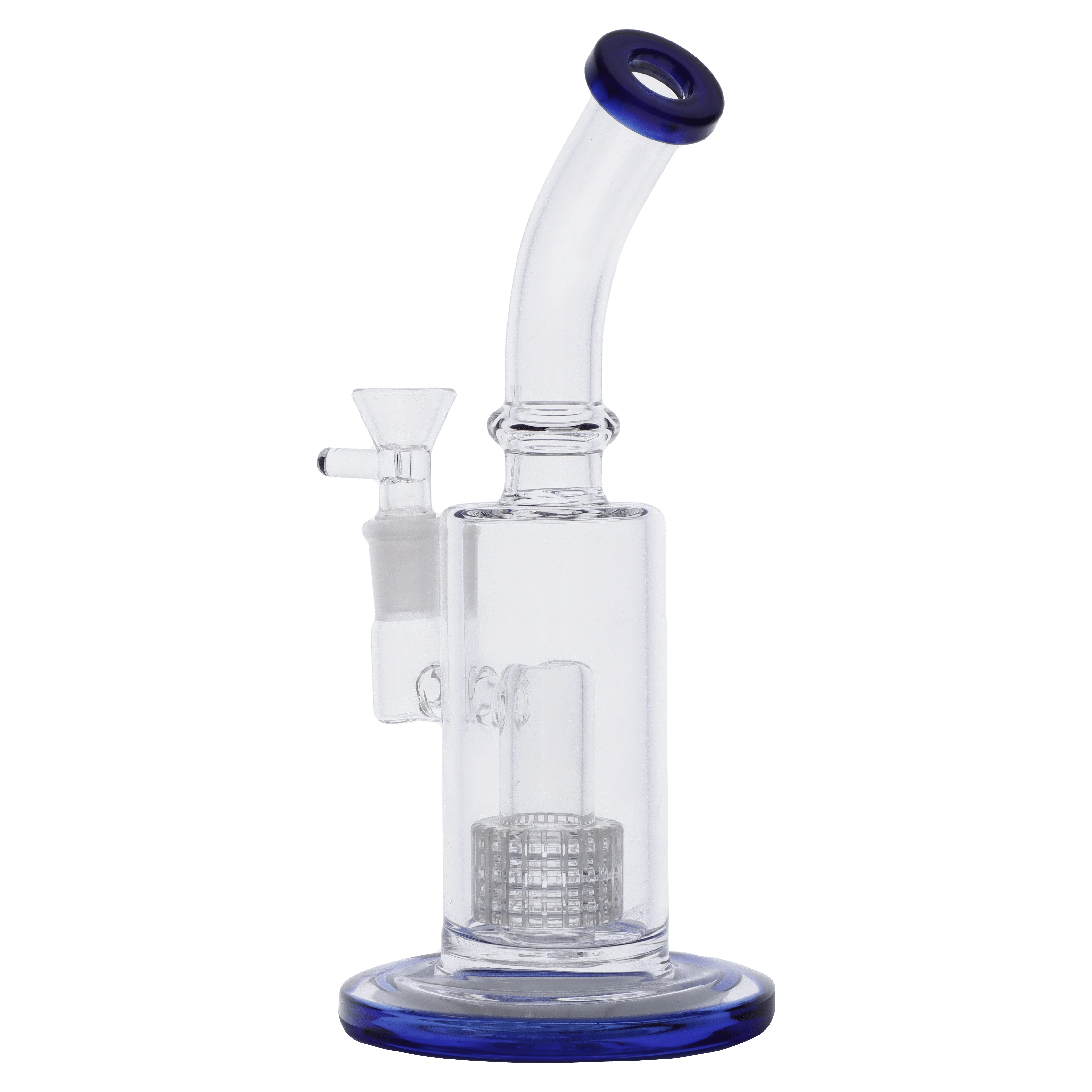 Valiant Bent Neck Water Pipe - Blue - 8in. - Image 8