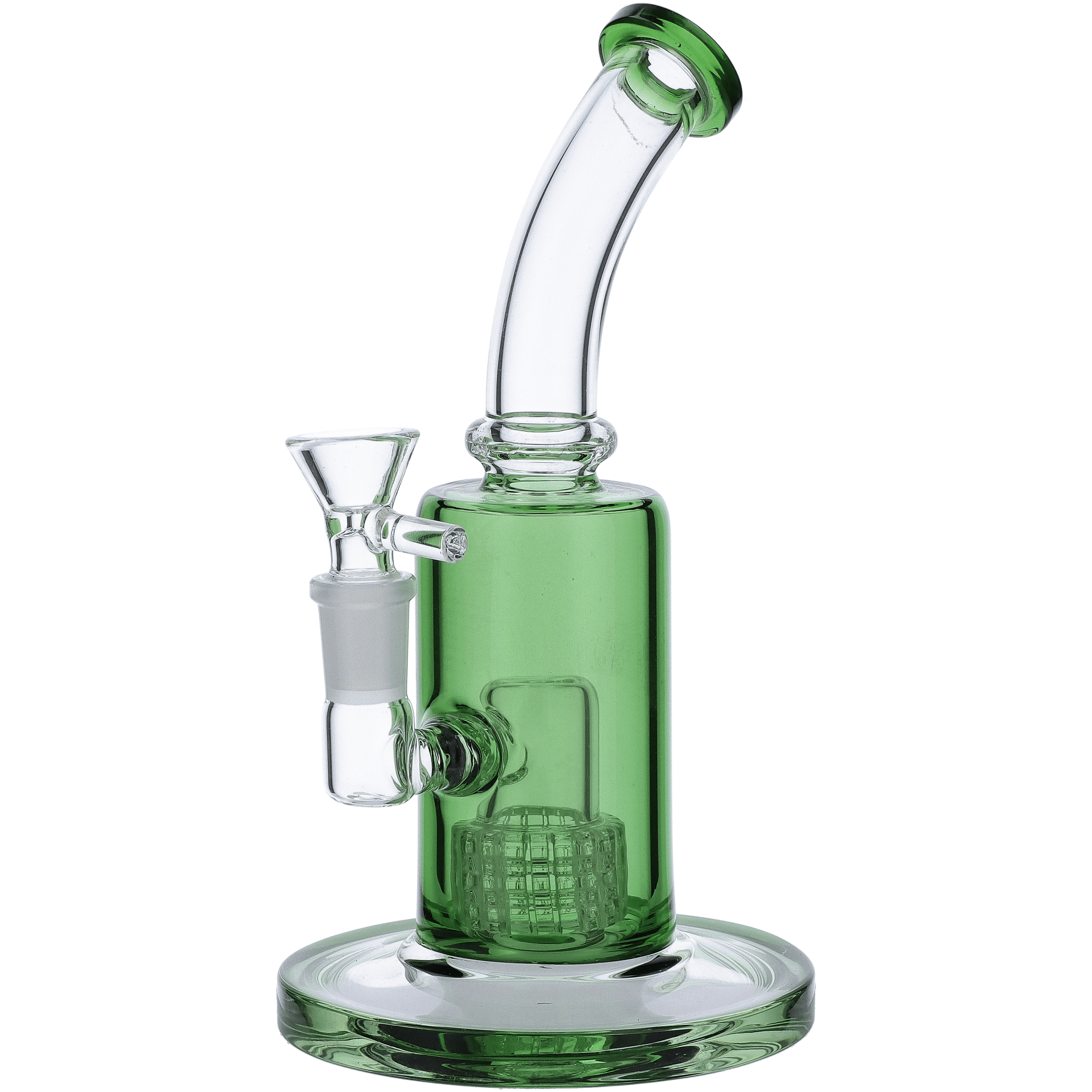 Valiant Bent Neck Water Pipe - Green - 8in.