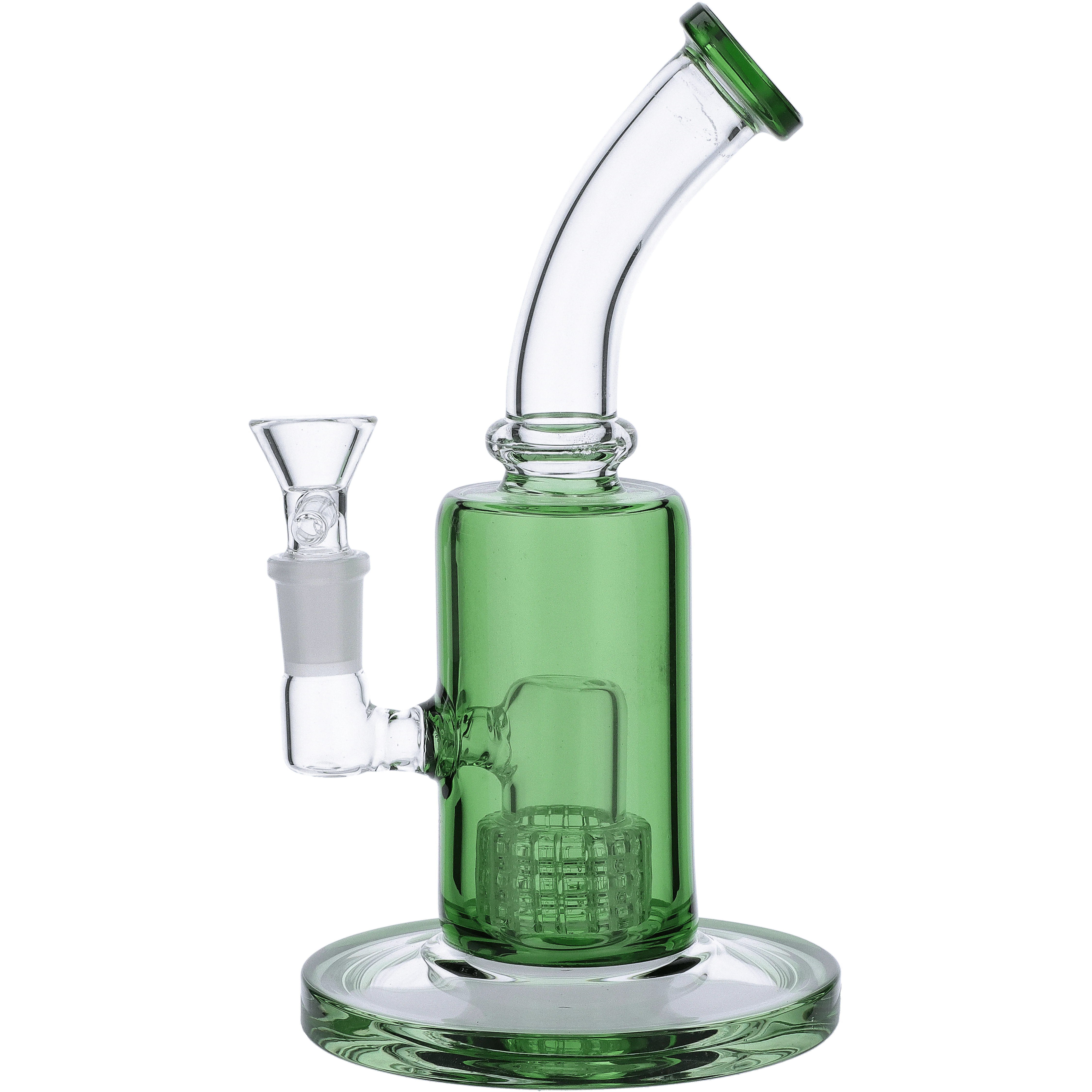 Valiant Bent Neck Water Pipe - Green - 8in. - Image 2