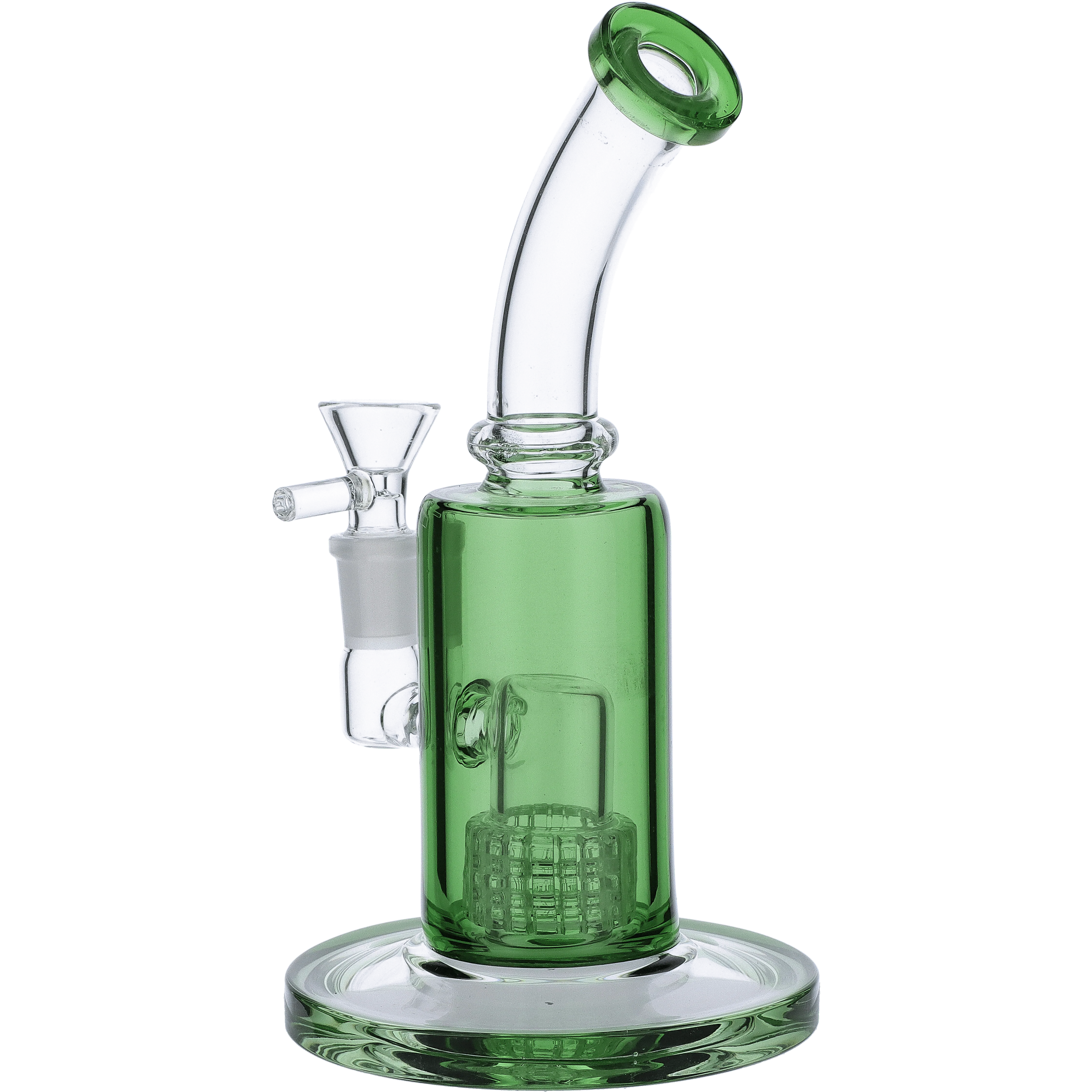 Valiant Bent Neck Water Pipe - Green - 8in. - Image 3