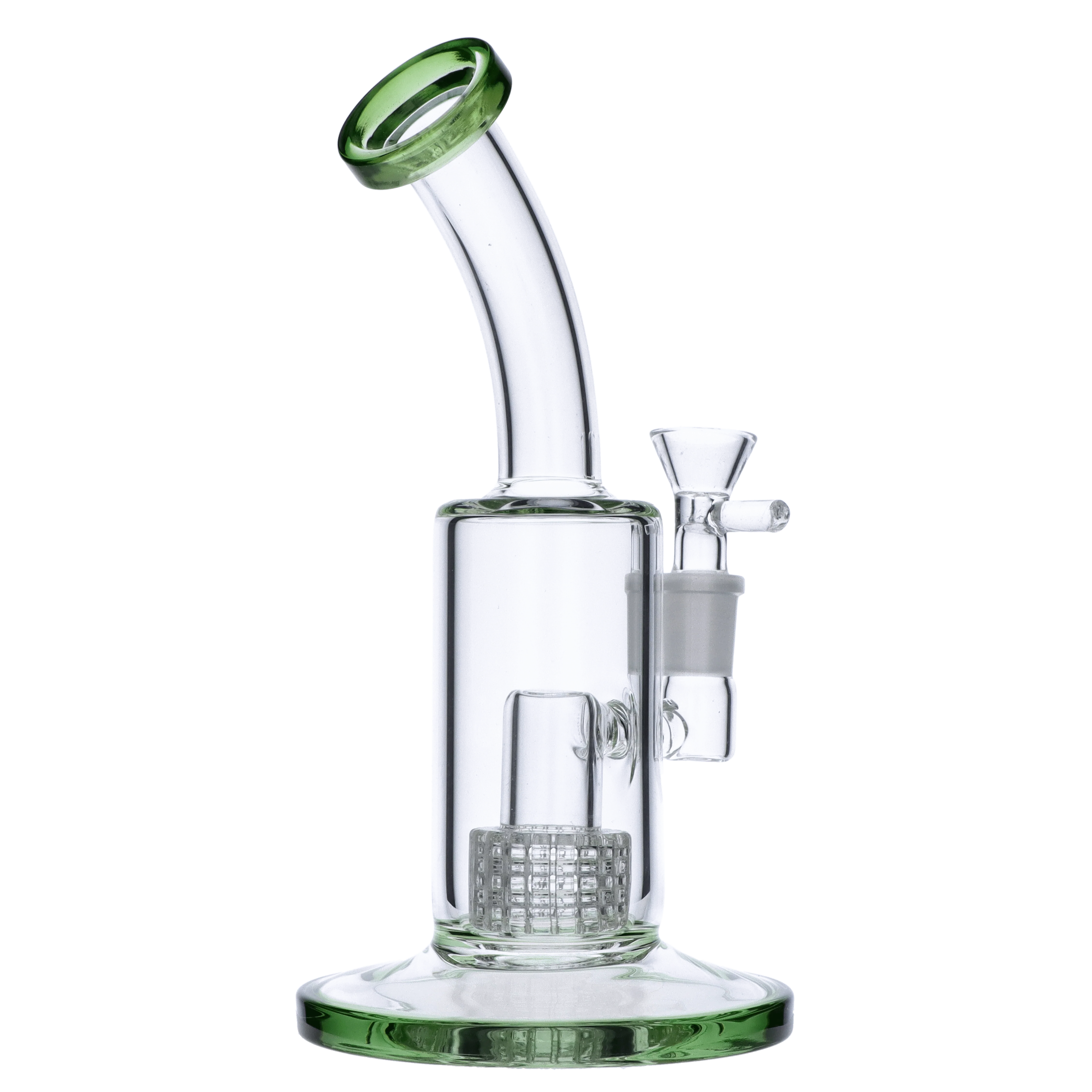 Valiant Bent Neck Water Pipe - Green - 8in. - Image 5