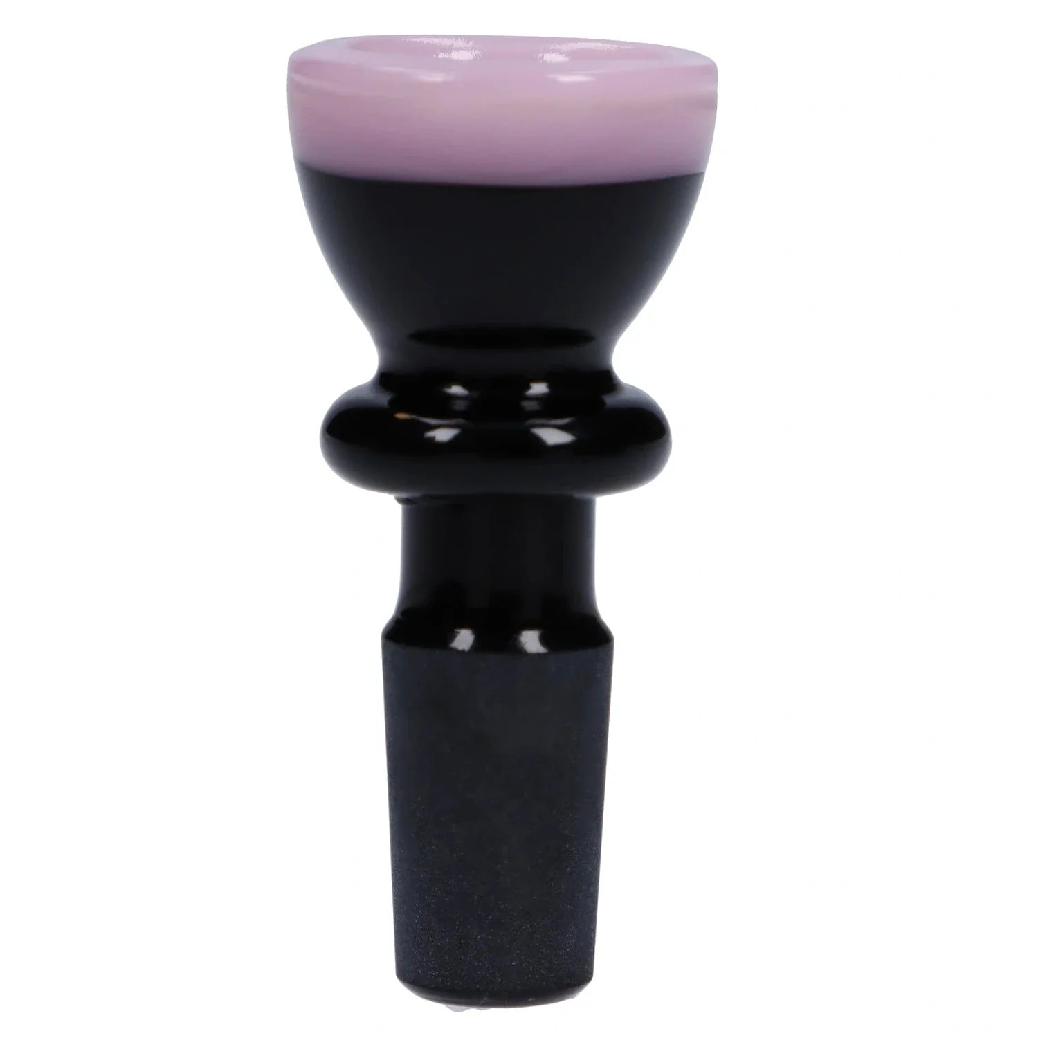 Valiant Bowl - Black w/Milky Pink Tip - Male 14mm