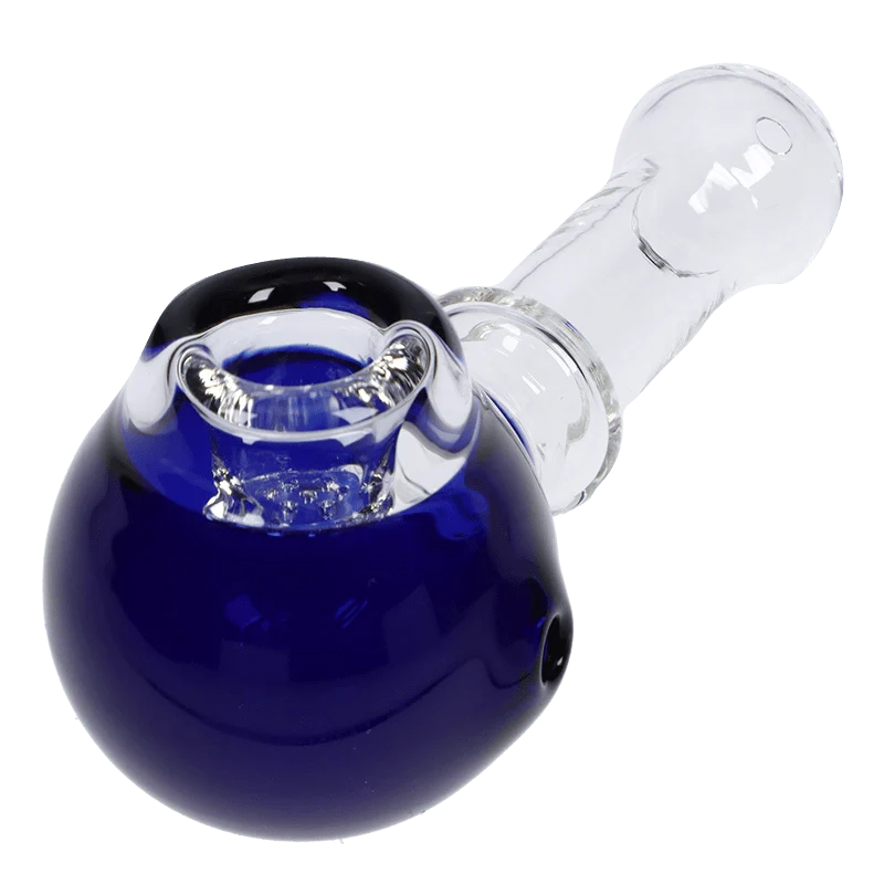 Valiant Cauldron Glass Pipe - Blue - 4.5in. - Image 2