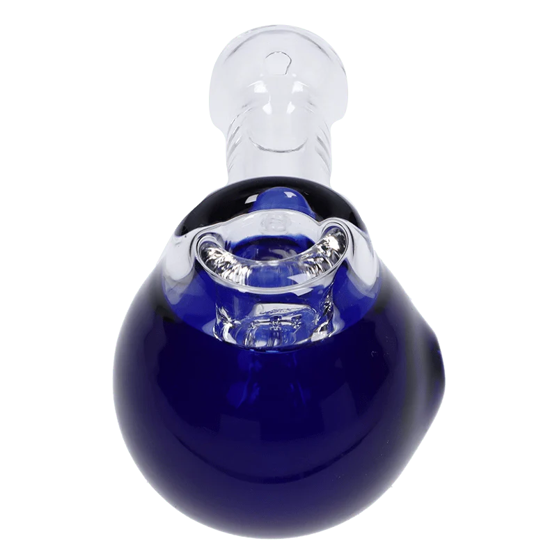 Valiant Cauldron Glass Pipe - Blue - 4.5in. - Image 3