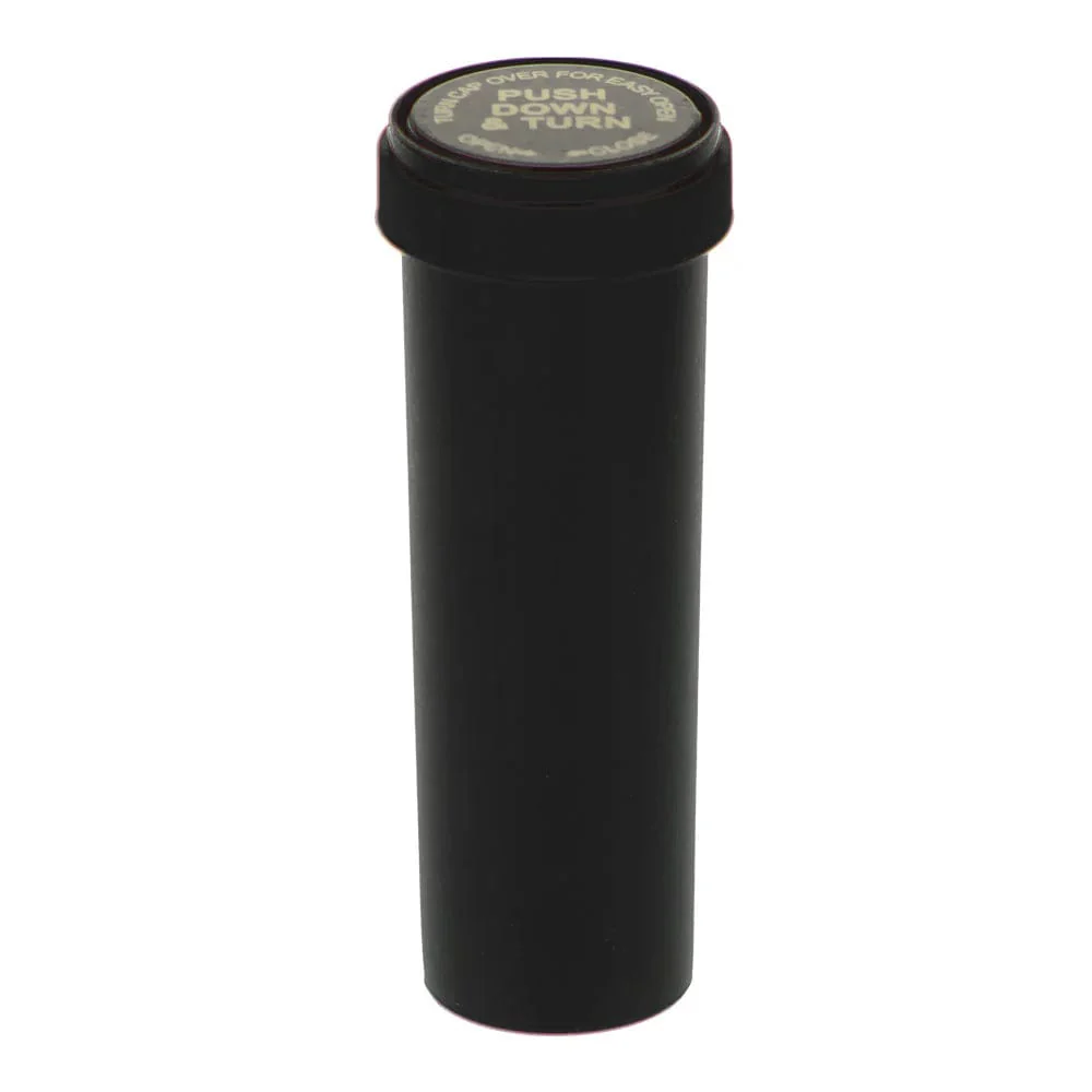 Valiant Child Resistant Vial Container - Black - 30 Dram