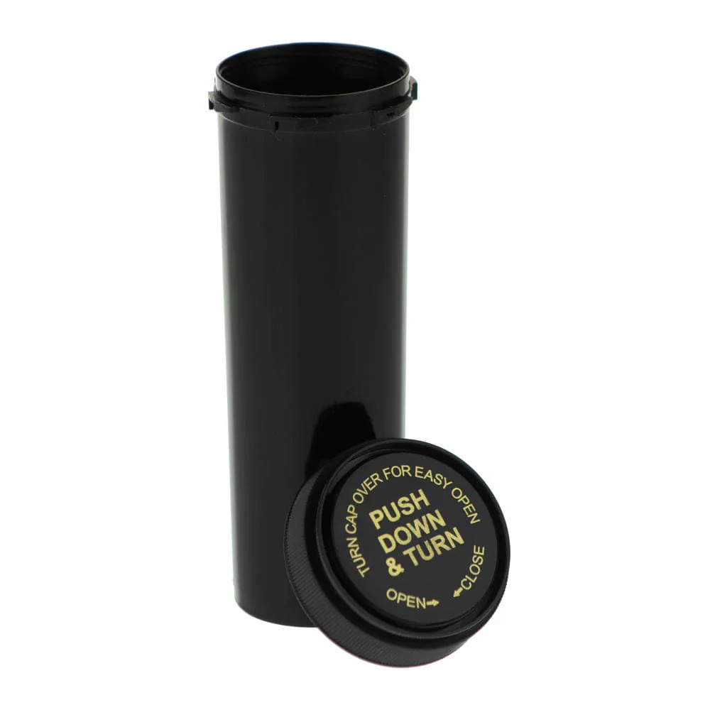 Valiant Child Resistant Vial Container - Black - 30 Dram - Image 2
