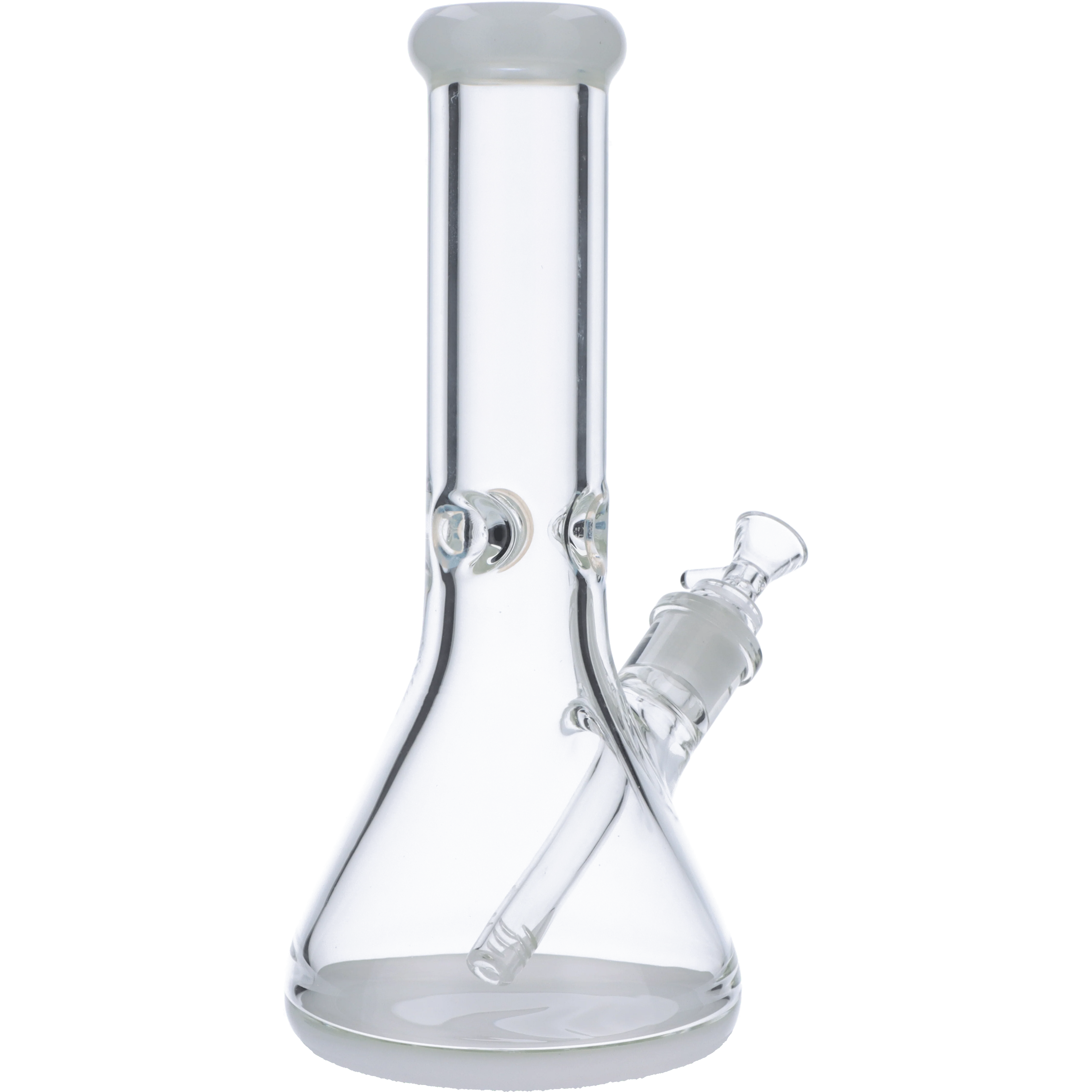 Valiant Colored Base Beaker Water Pipe - White - 12in. - Image 4