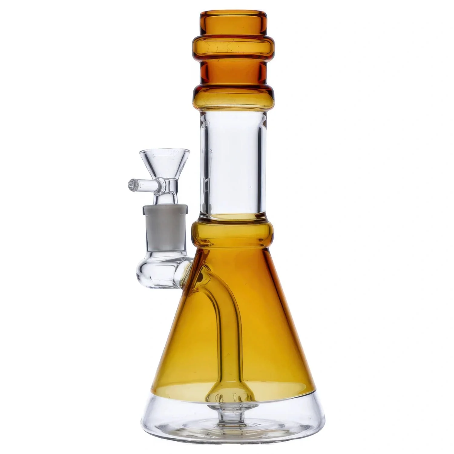 Valiant Dual Use Water Pipe w/ Bowl & Banger - Yellow - 8in. - Image 3