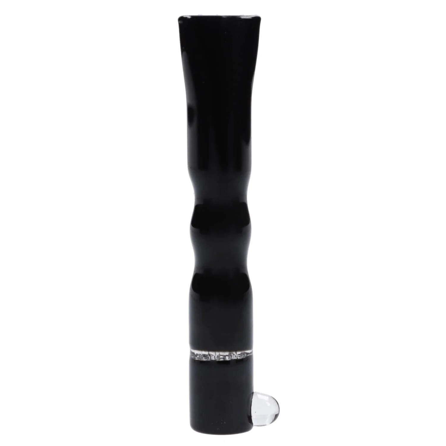 Valiant Glass Chillum w/ Honeycomb Screen - Black - Image 3