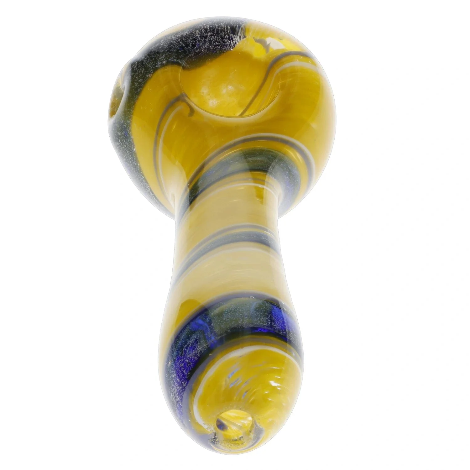 Valiant Ringlet Glass Pipe - Yellow - 4.5in. - Image 5