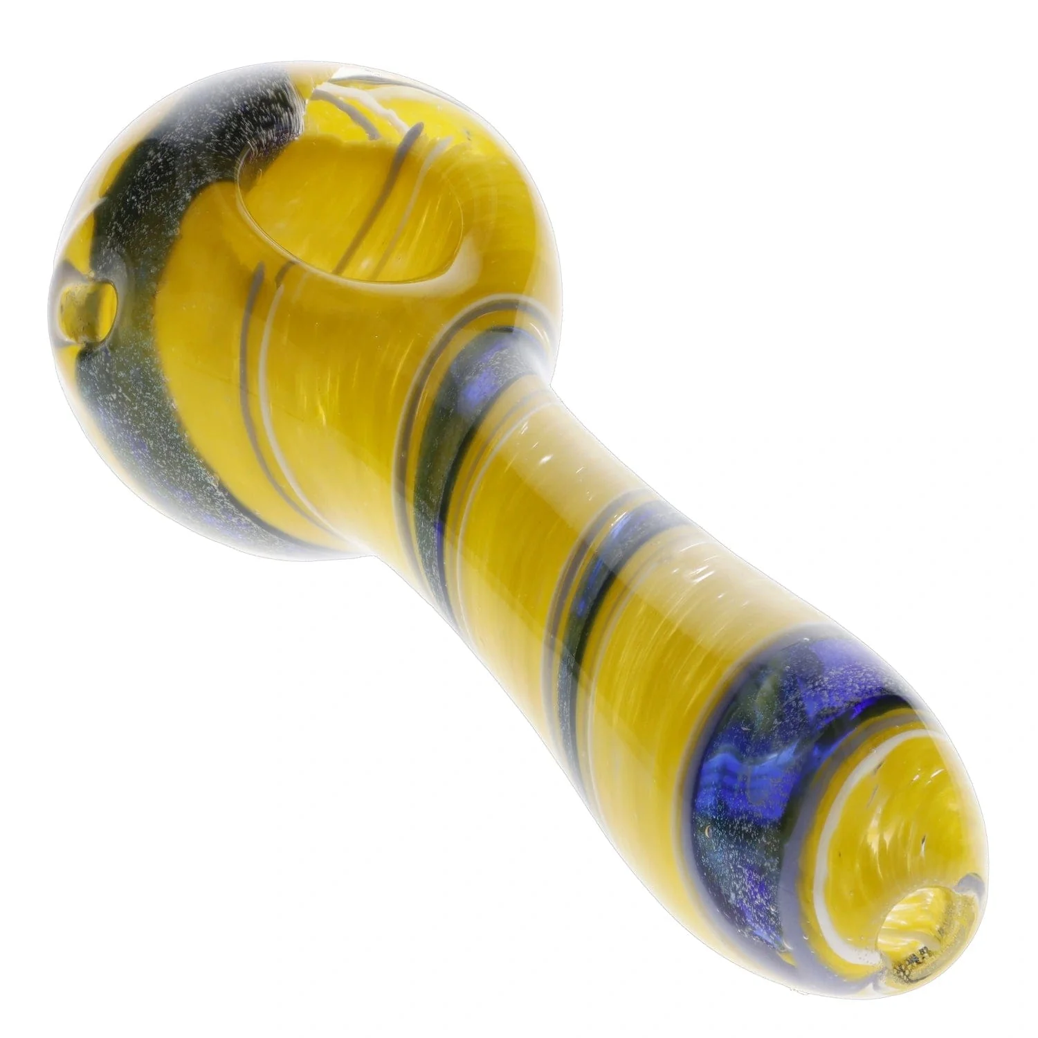 Valiant Ringlet Glass Pipe - Yellow - 4.5in. - Image 6