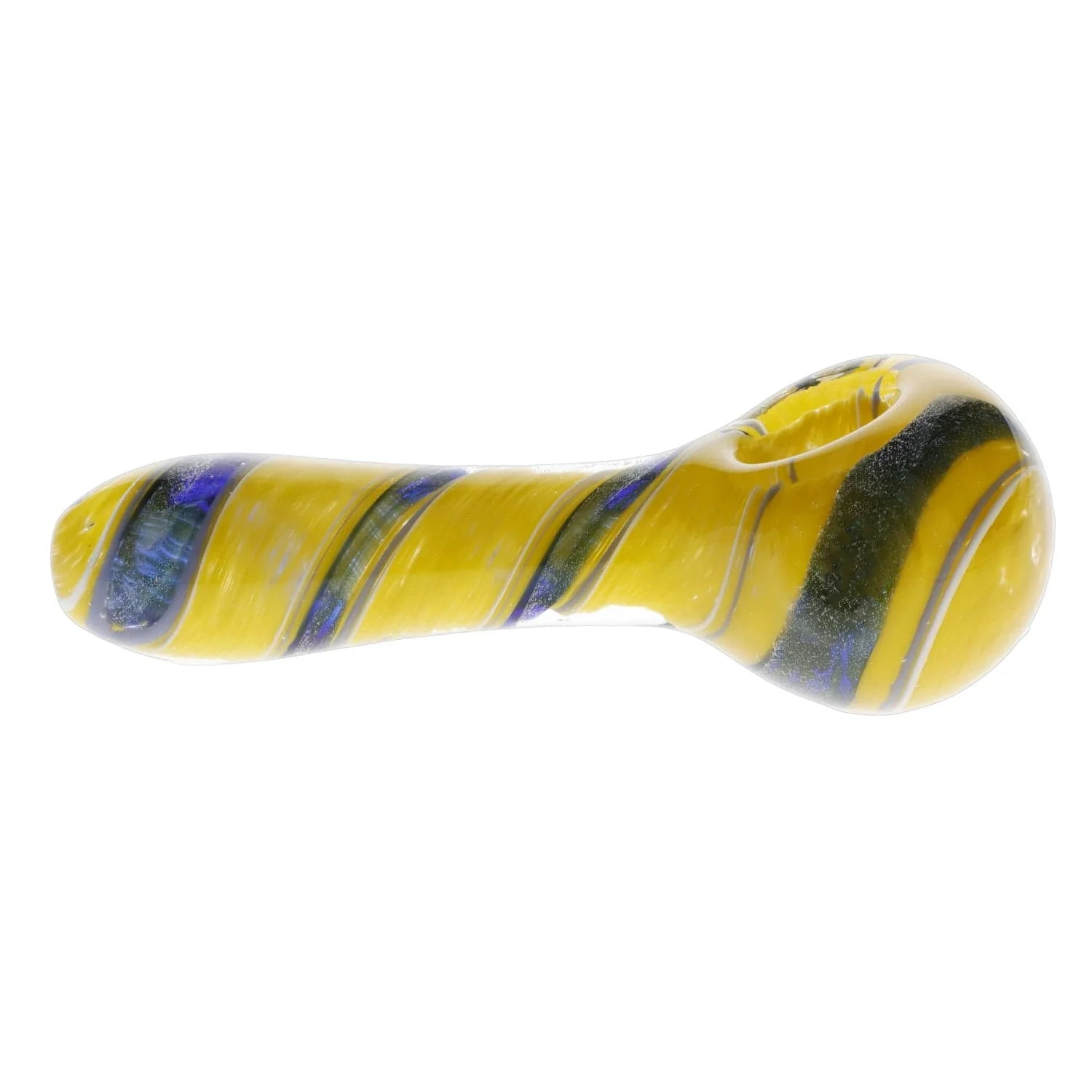 Valiant Ringlet Glass Pipe - Yellow - 4.5in. - Image 7