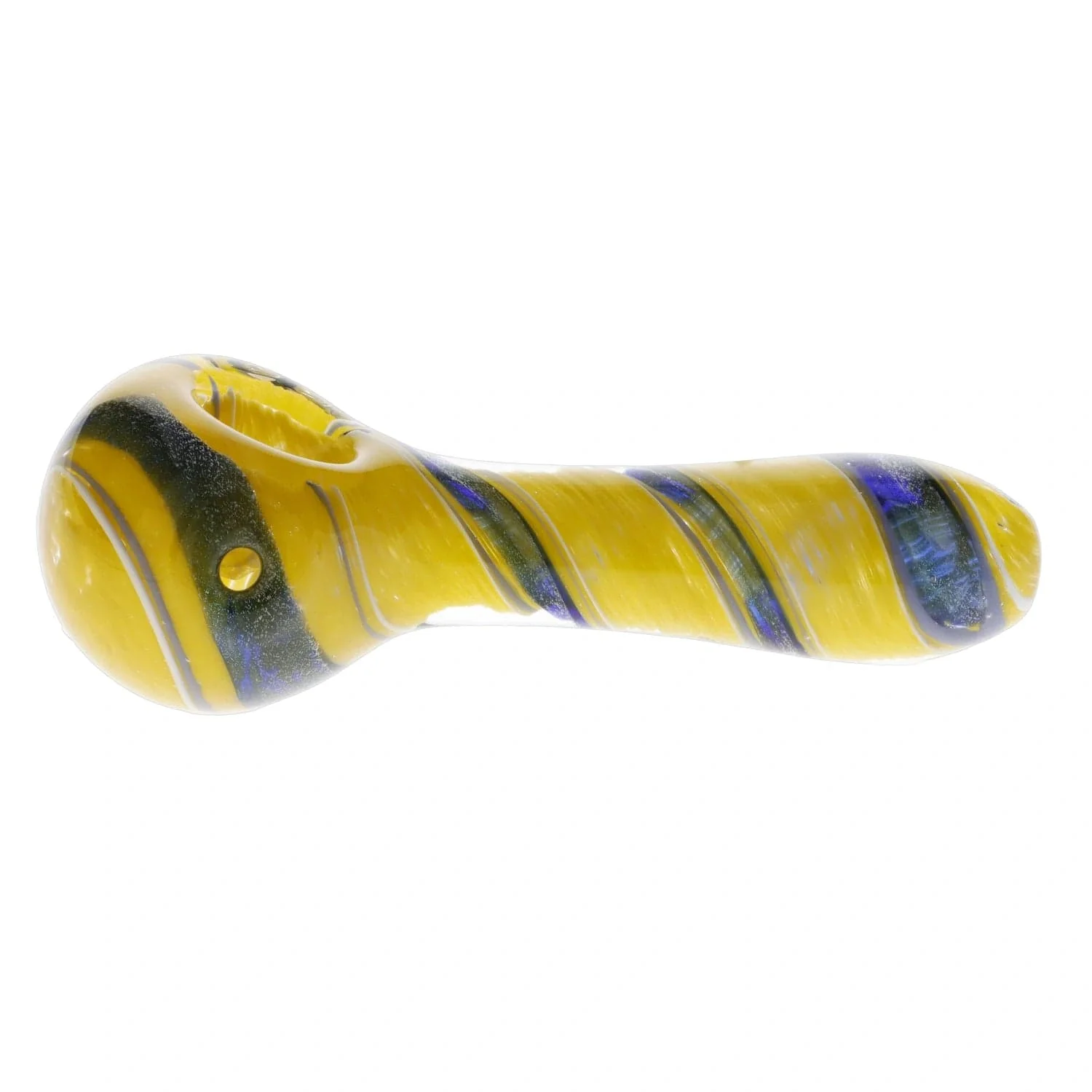 Valiant Ringlet Glass Pipe - Yellow - 4.5in. - Image 8