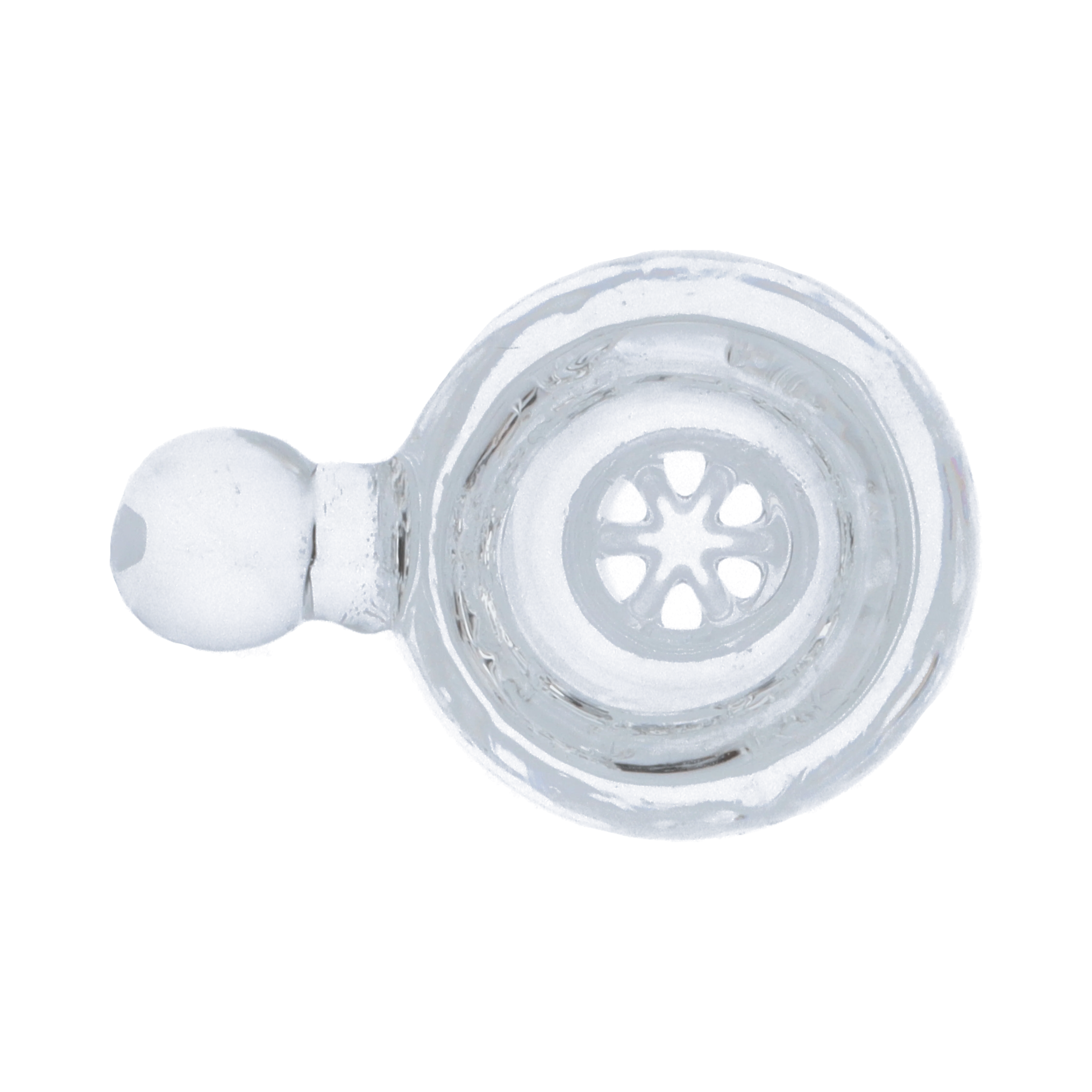 Valiant Round Bowl w/ Nub & Honeycomb Screen - Clear - Male 18mm - Image 2