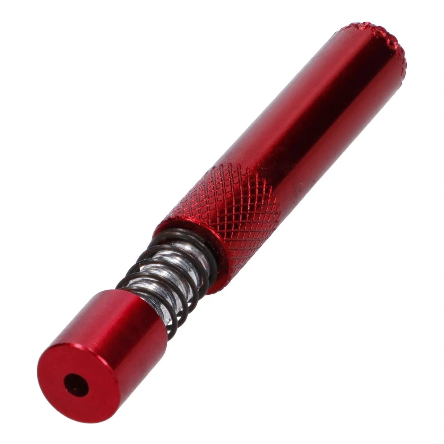 Valiant Spring Loaded Half Weave Tip One Hitter - Red - Image 3