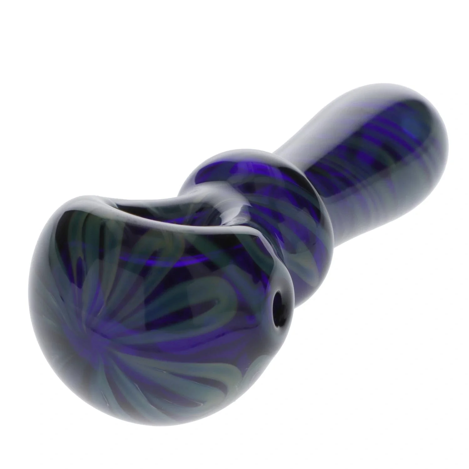 Valiant Swirl Hand Pipe - Blue Green - Image 2