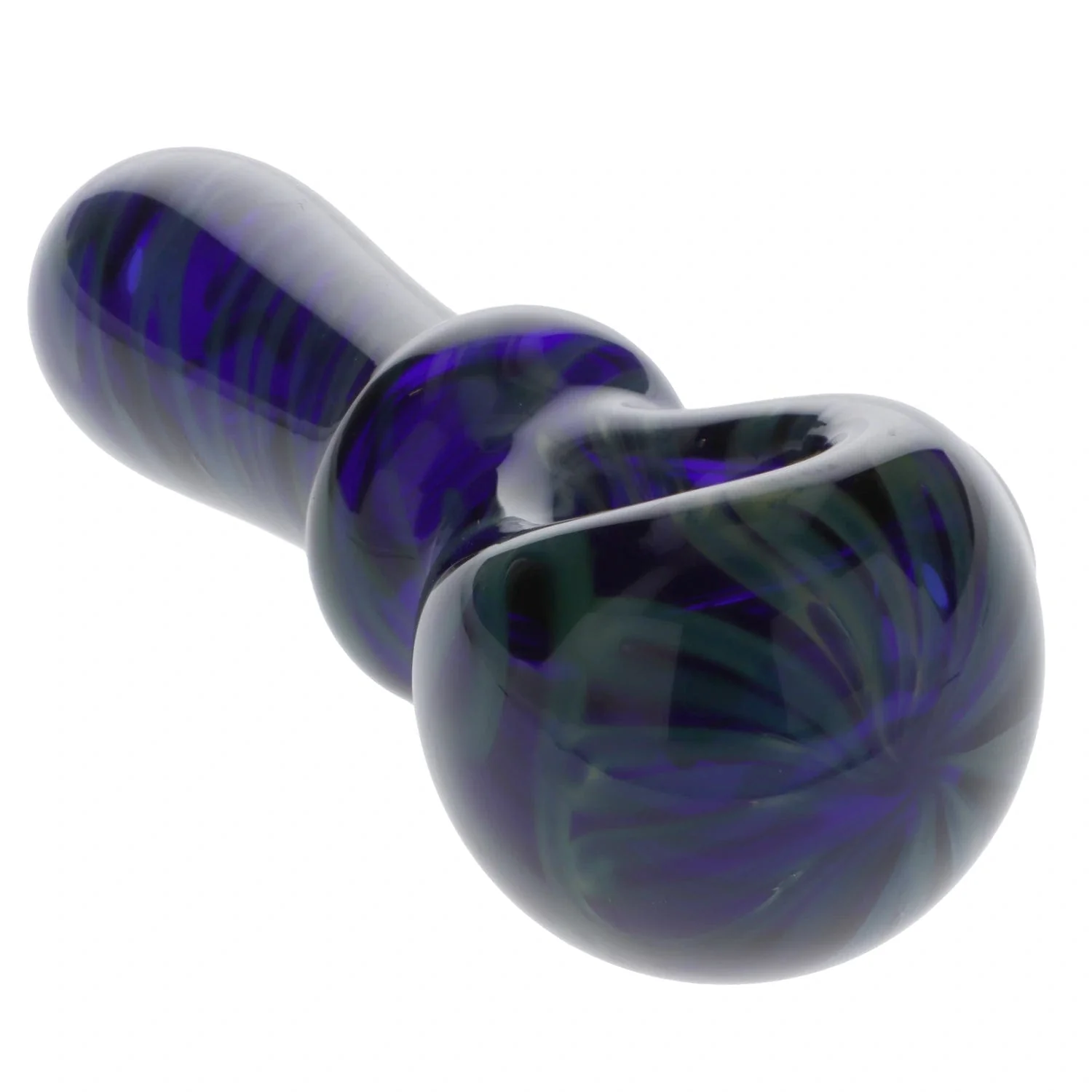 Valiant Swirl Hand Pipe - Blue Green - Image 4