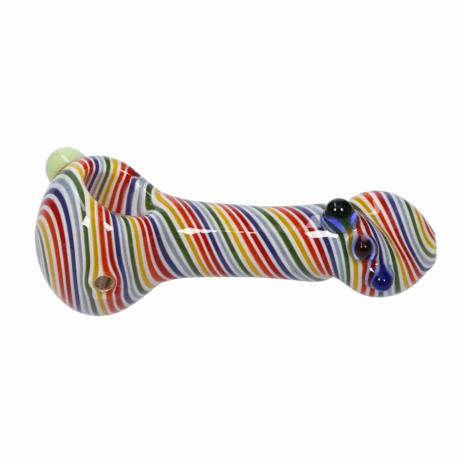 Valiant Swirl Spoon Pipe - Rainbow - 4in.