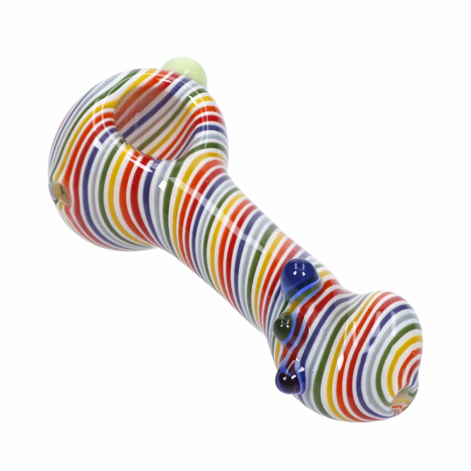 Valiant Swirl Spoon Pipe - Rainbow - 4in. - Image 8