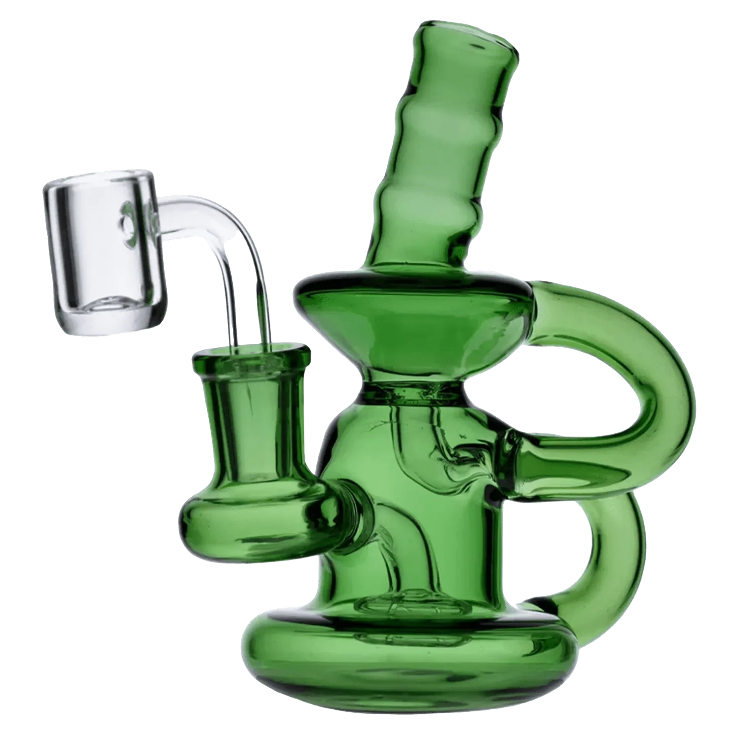 Water Pipe w/Quartz-Green-6in - Image 2