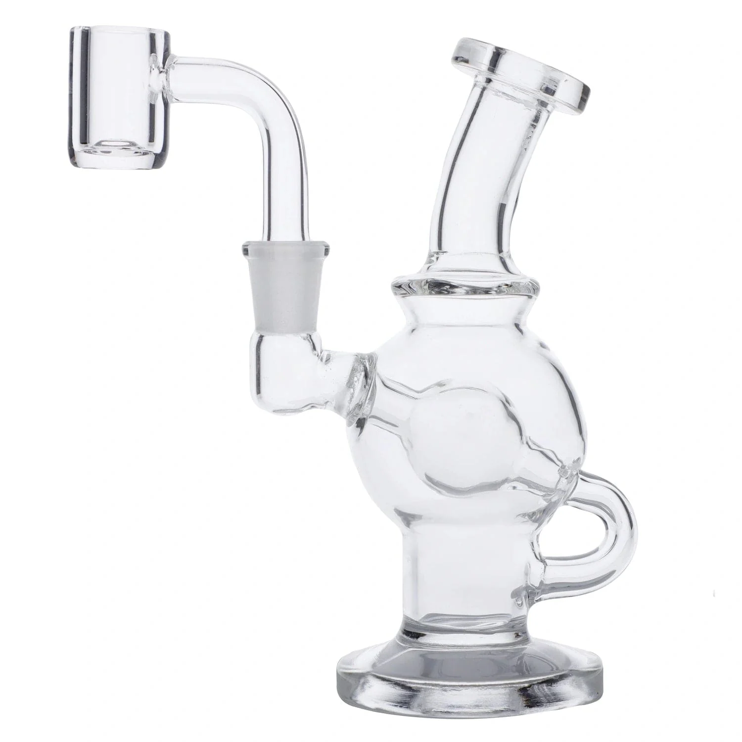 Water Pipe w/Quartz Mini Clear 5in - Image 5