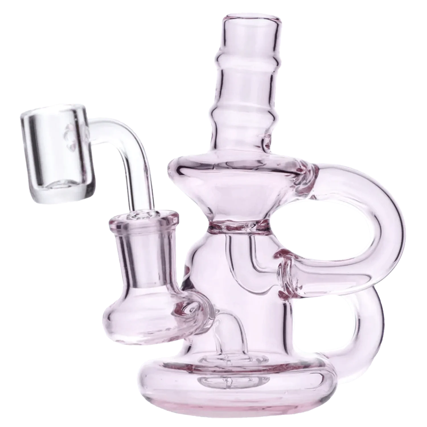 Water Pipe w/Quartz-Pink-6in - Image 3