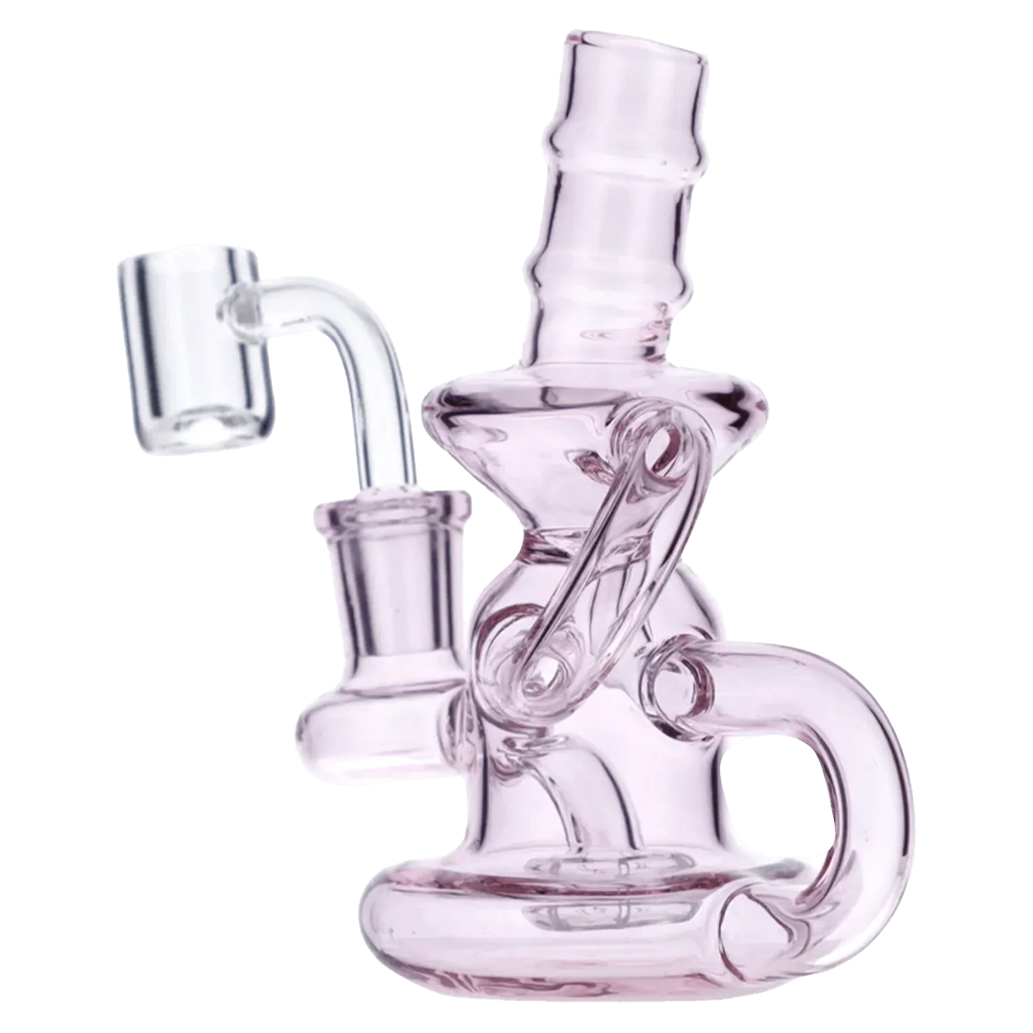 Water Pipe w/Quartz-Pink-6in - Image 5