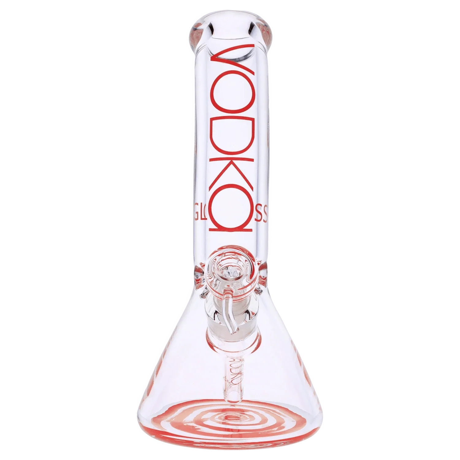 Vodka 9mm Bent Neck Water Pipe - Red - 12in. - Image 4