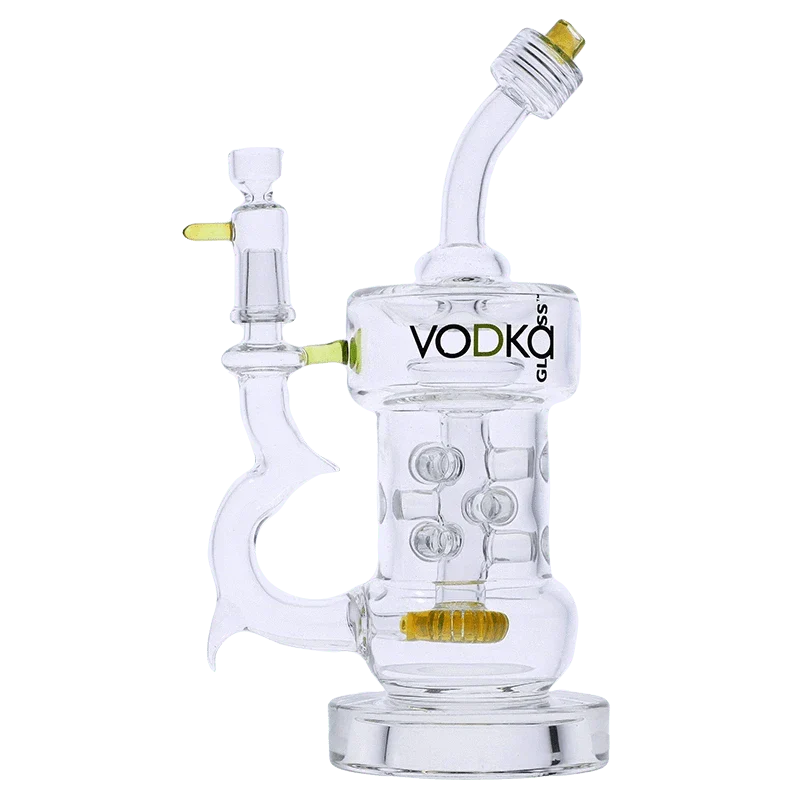 Vodka Icy Thunder Water Pipe - Green - 10in.