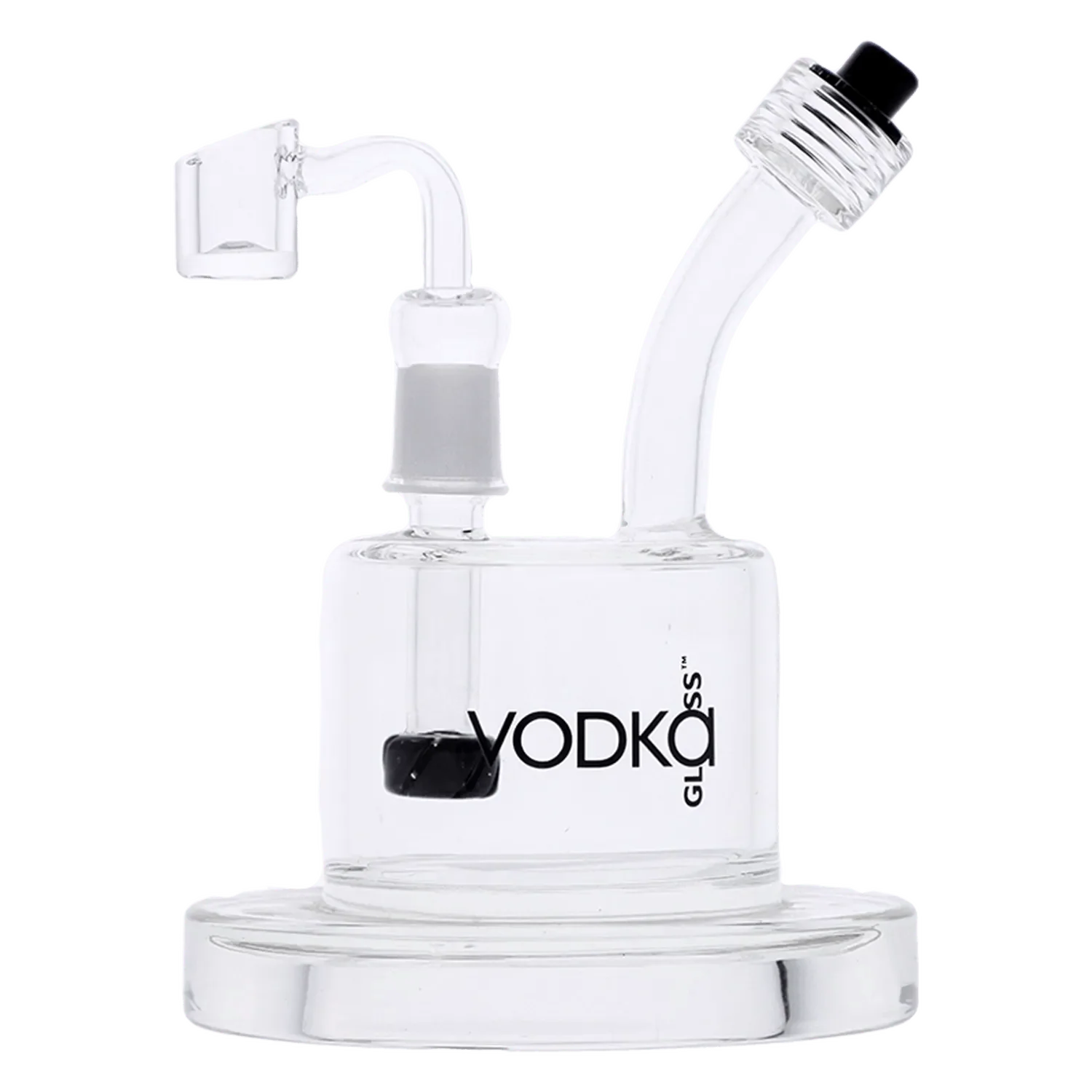 Vodka Water Pipe - Black - 6in.