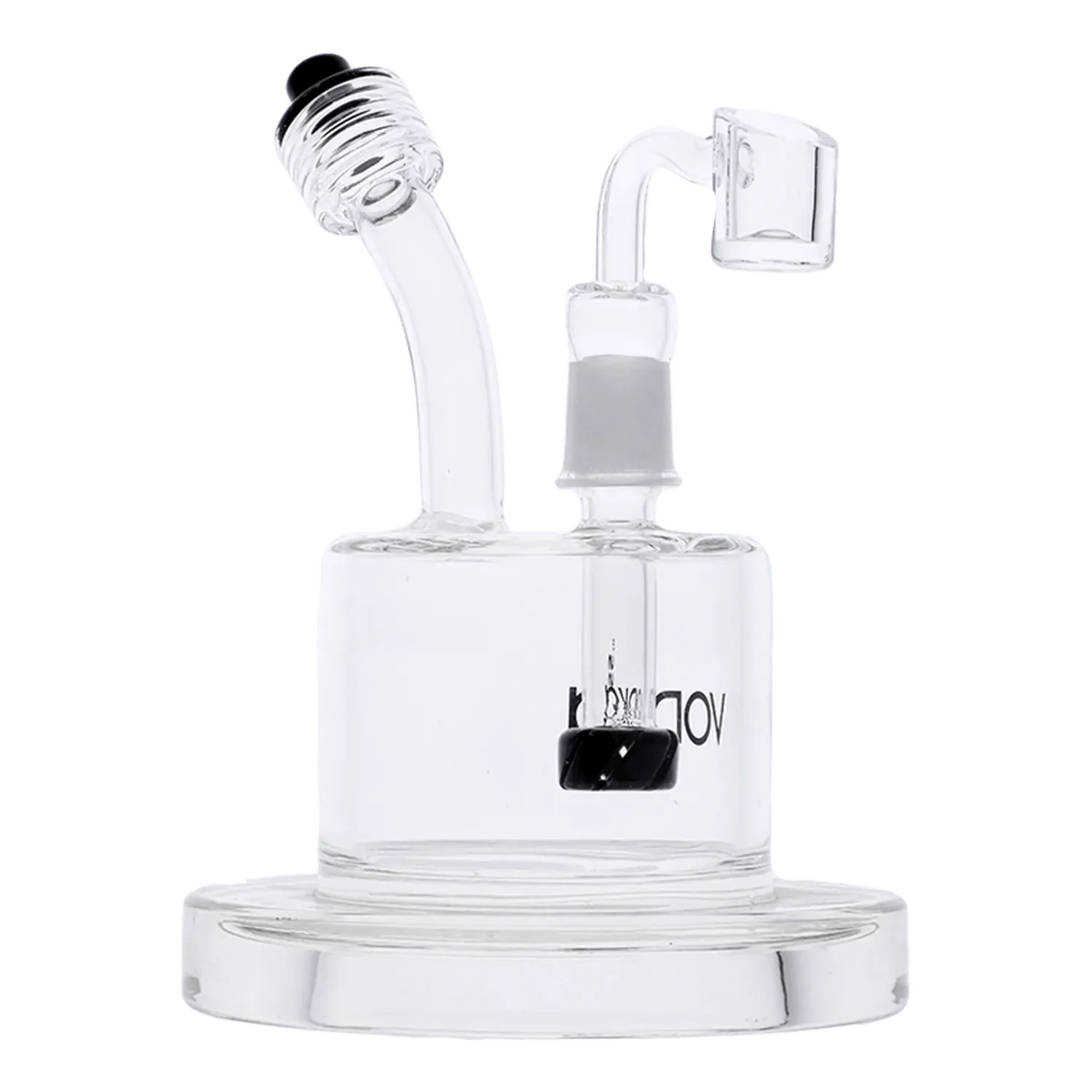 Vodka Water Pipe - Black - 6in. - Image 6