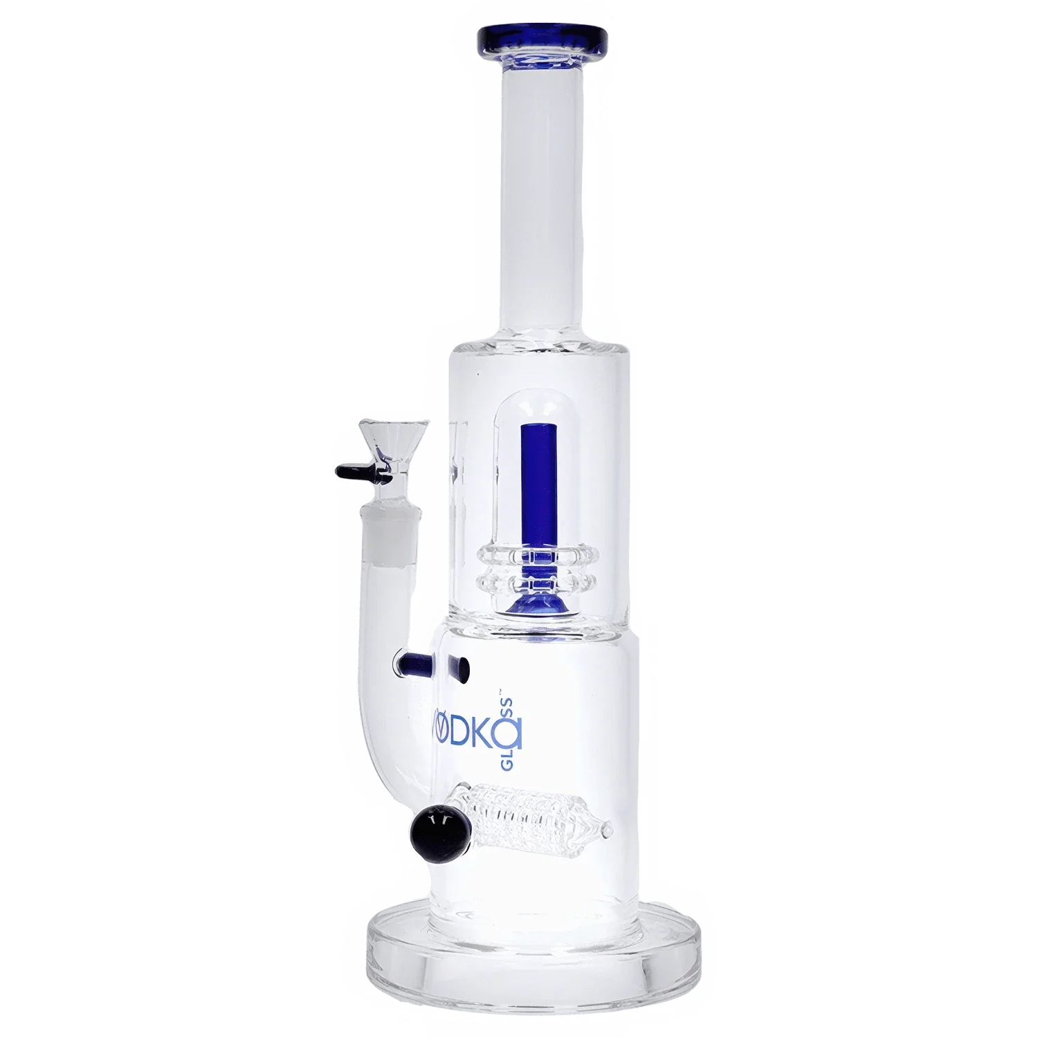 Vodka Water Pipe - Blue - 13in. - Image 2