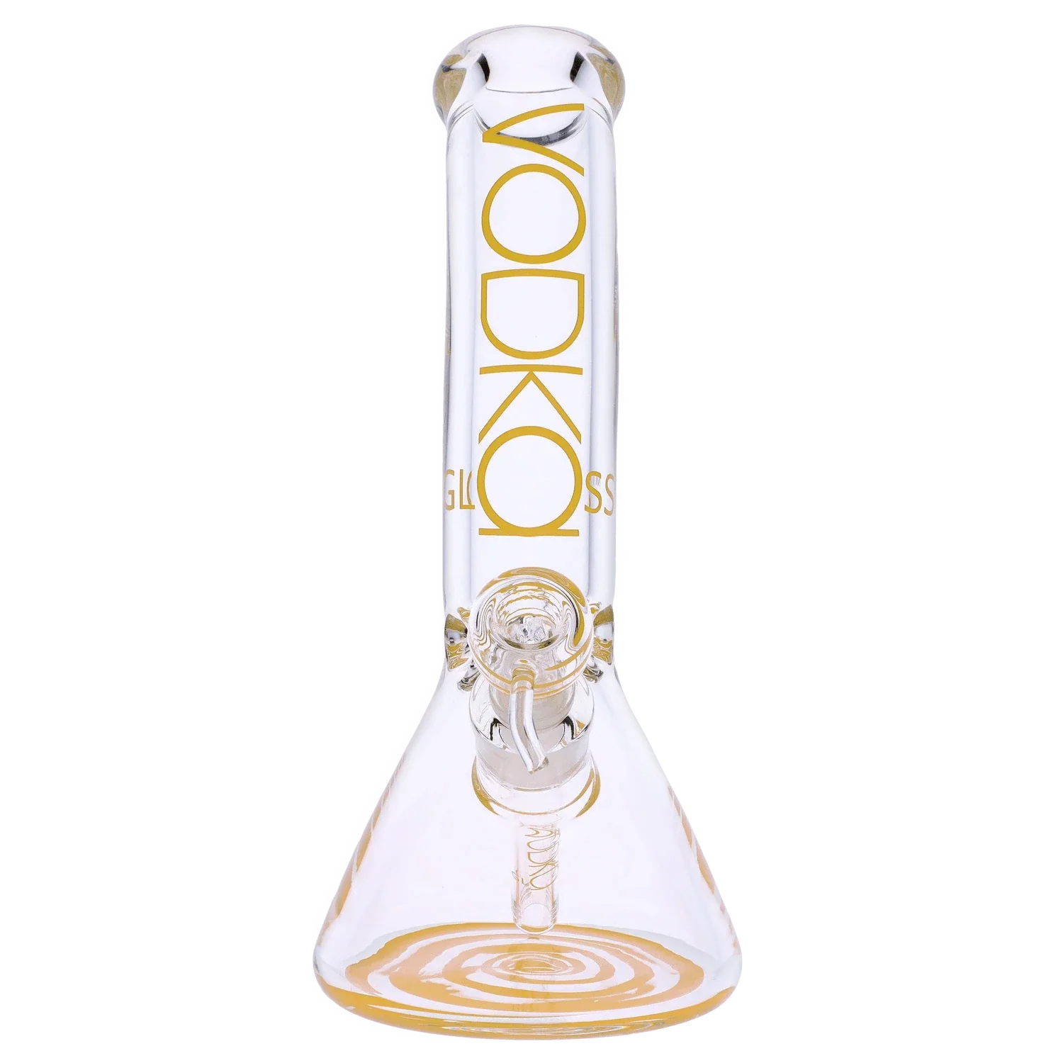 Vodka 9mm Bent Neck Water Pipe - Gold - 12in. - Image 3