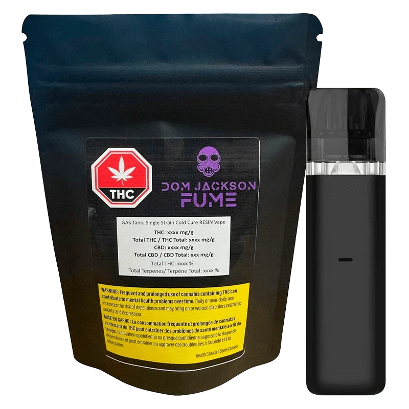 GAS Tank: Single Strain Cold Cure Resin Disposable Vape