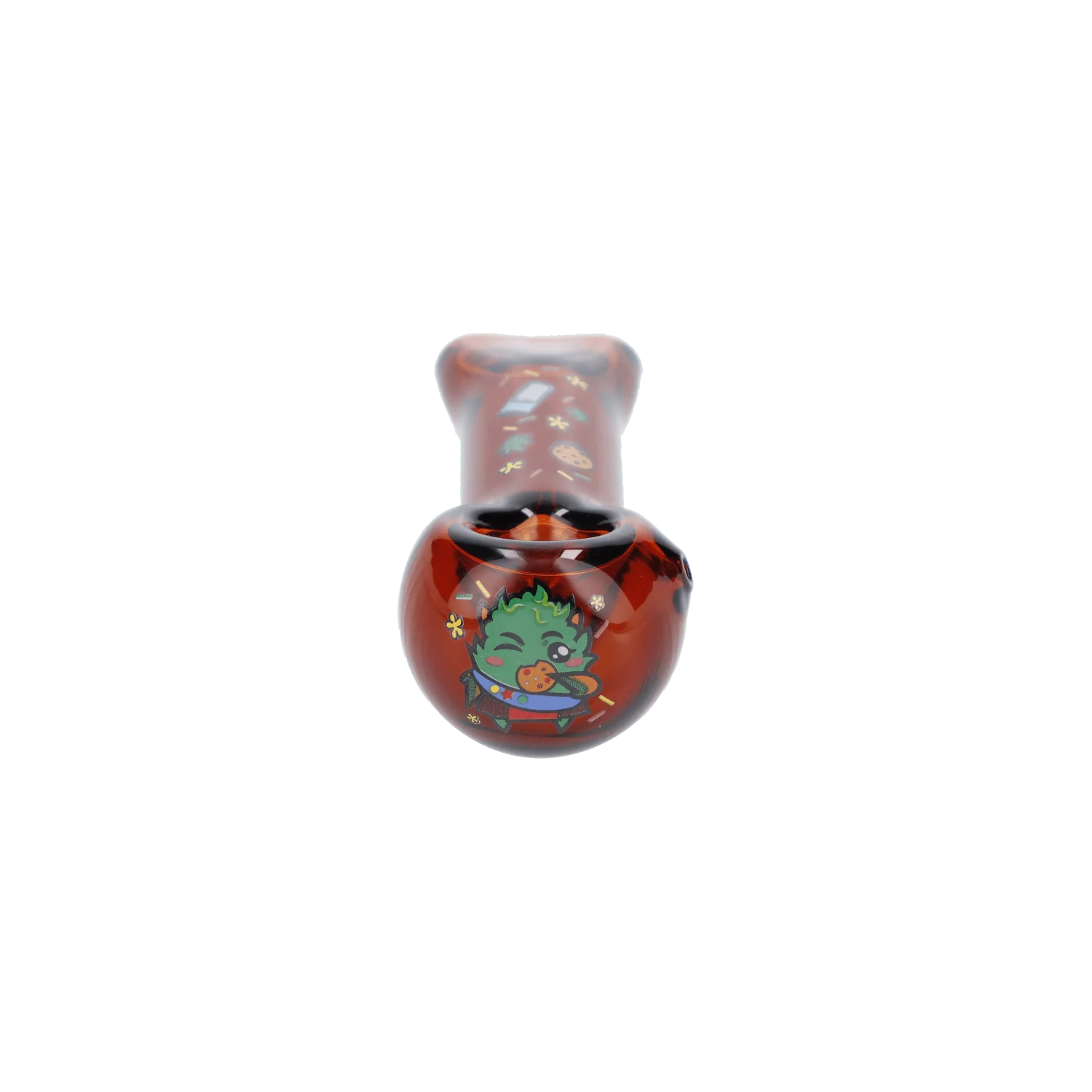 Wido GSC Spoon Pipe - Transparent Amber - 4in. - Image 2
