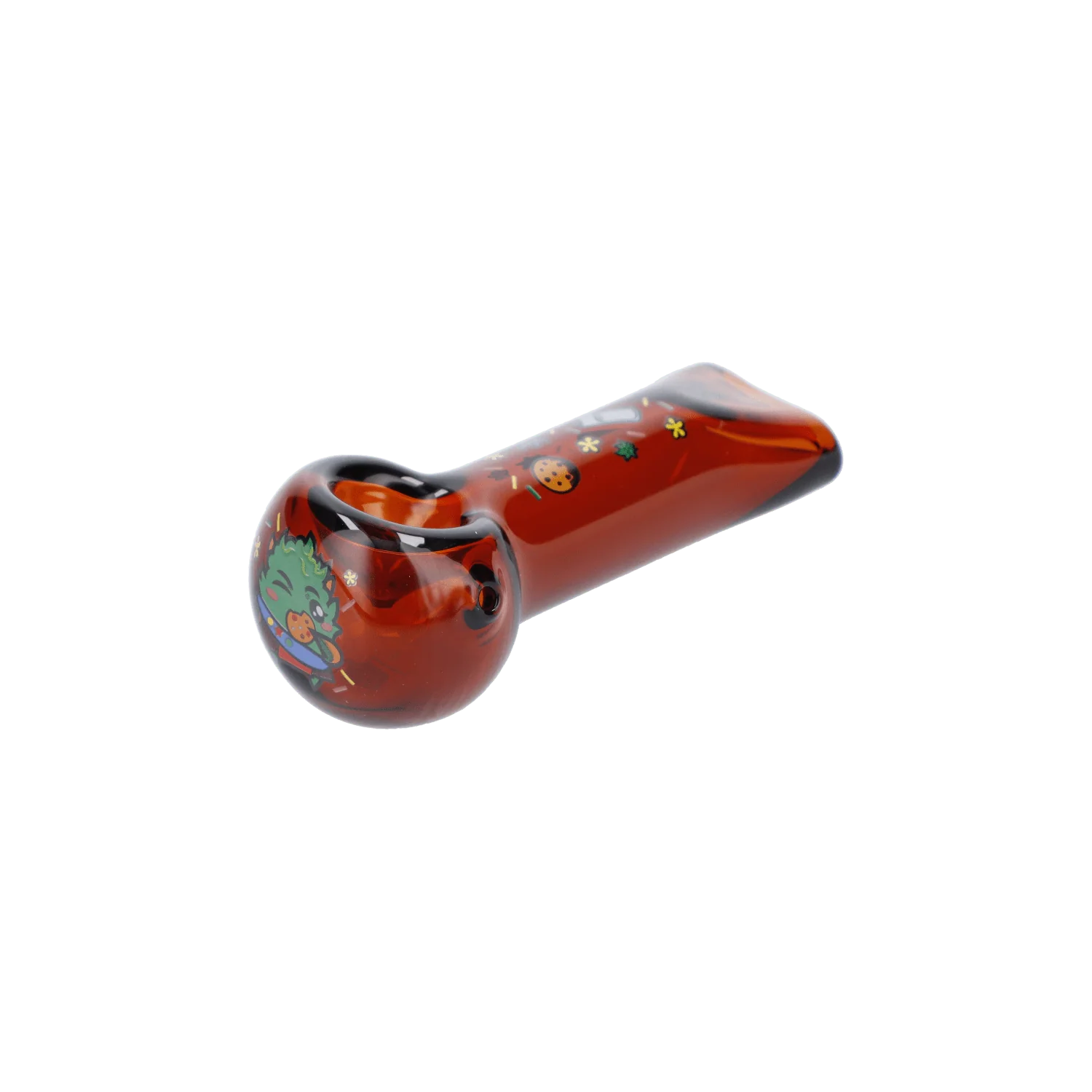 Wido GSC Spoon Pipe - Transparent Amber - 4in. - Image 3