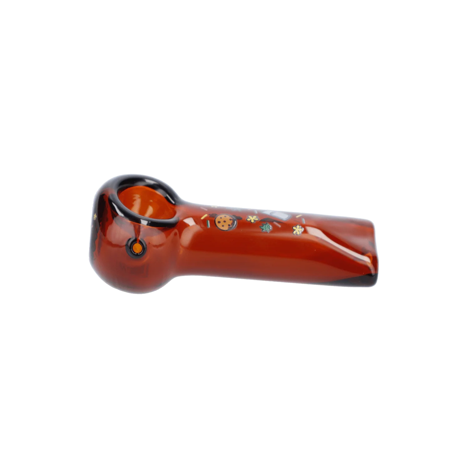 Wido GSC Spoon Pipe - Transparent Amber - 4in. - Image 4