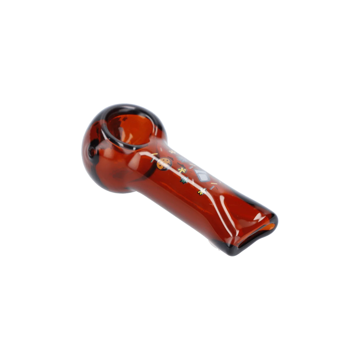 Wido GSC Spoon Pipe - Transparent Amber - 4in. - Image 5