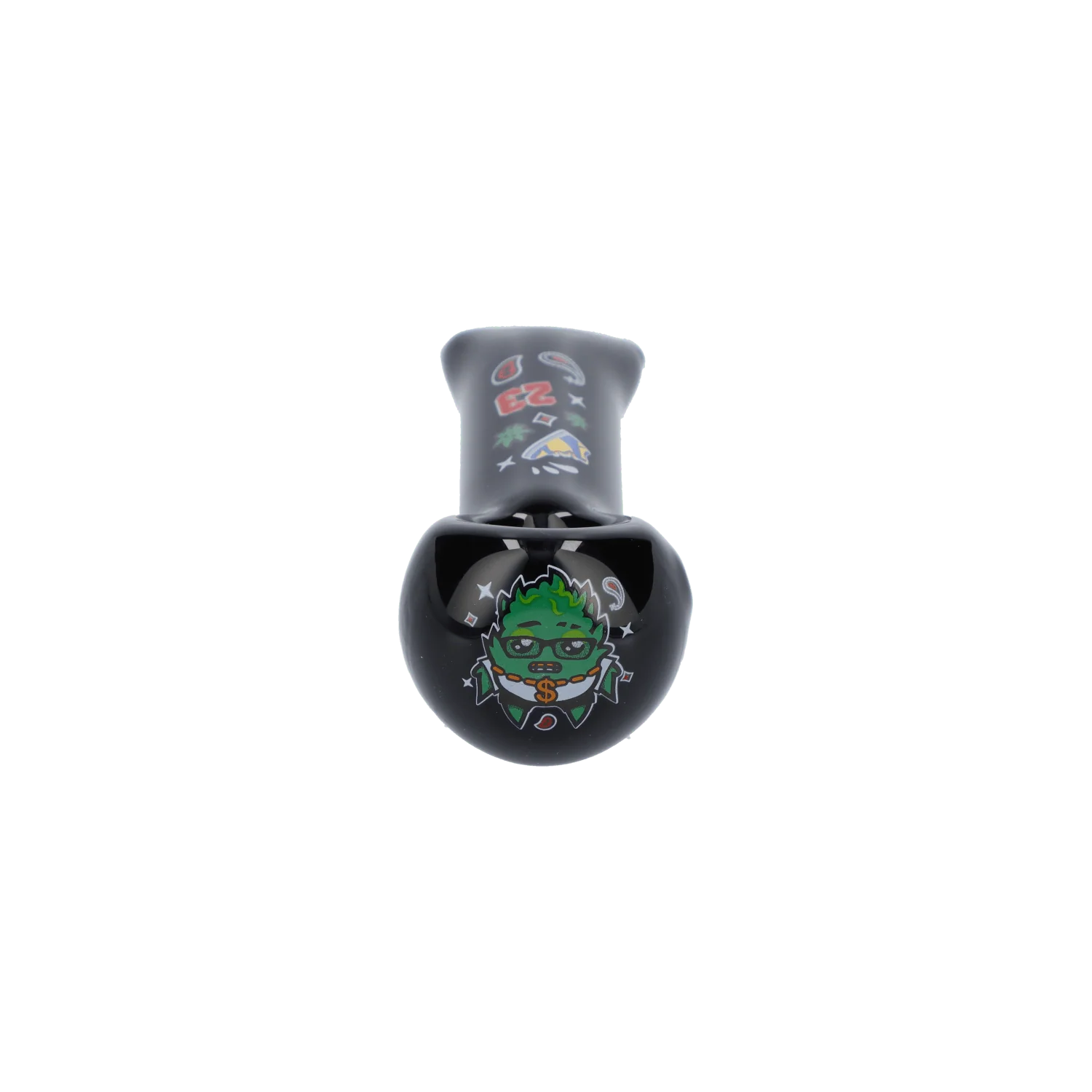 Wido OG Kush Spoon Pipe - Black - 4in. - Image 2