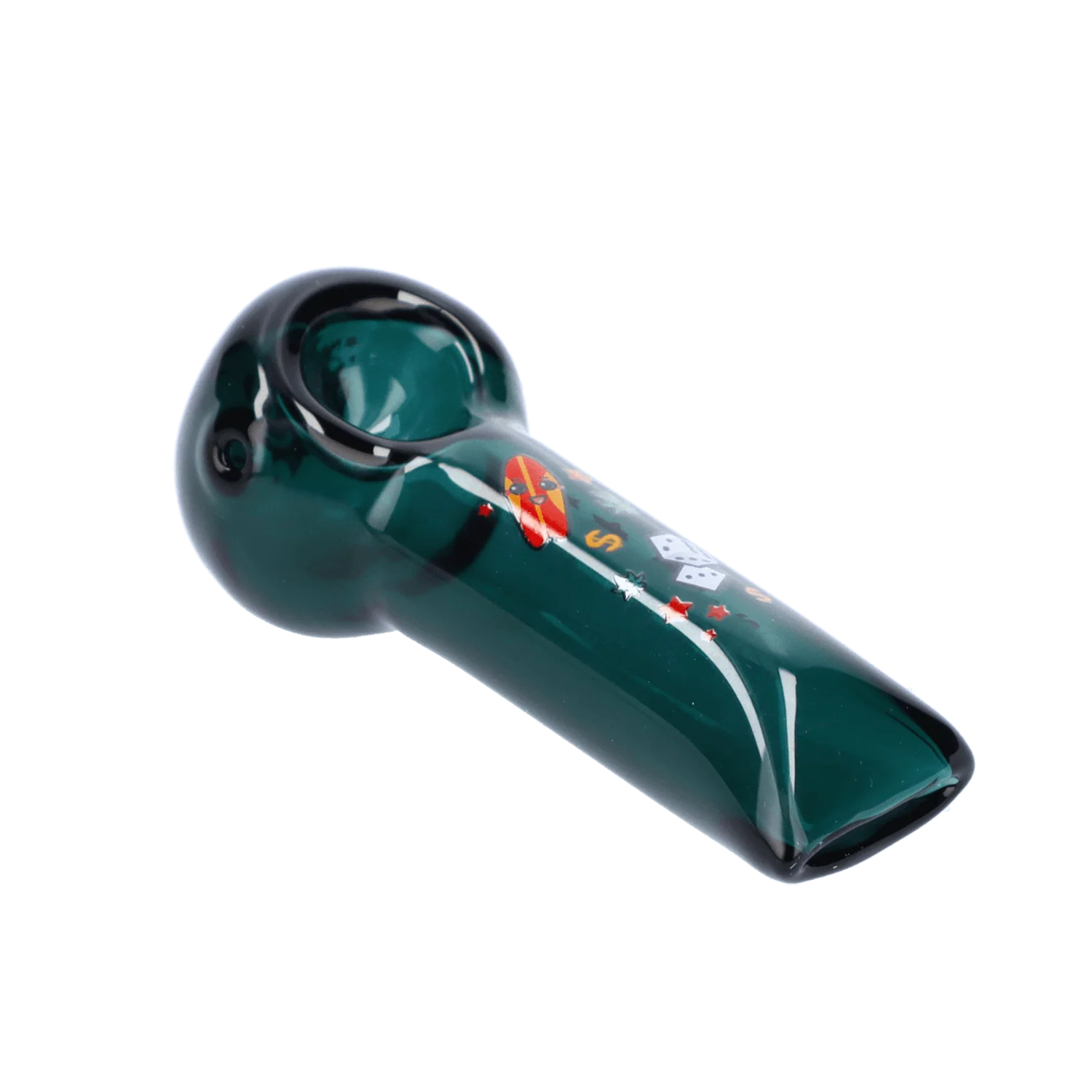 Wido Pineapple Express Spoon Pipe - Transparent Teal - 4in. - Image 3
