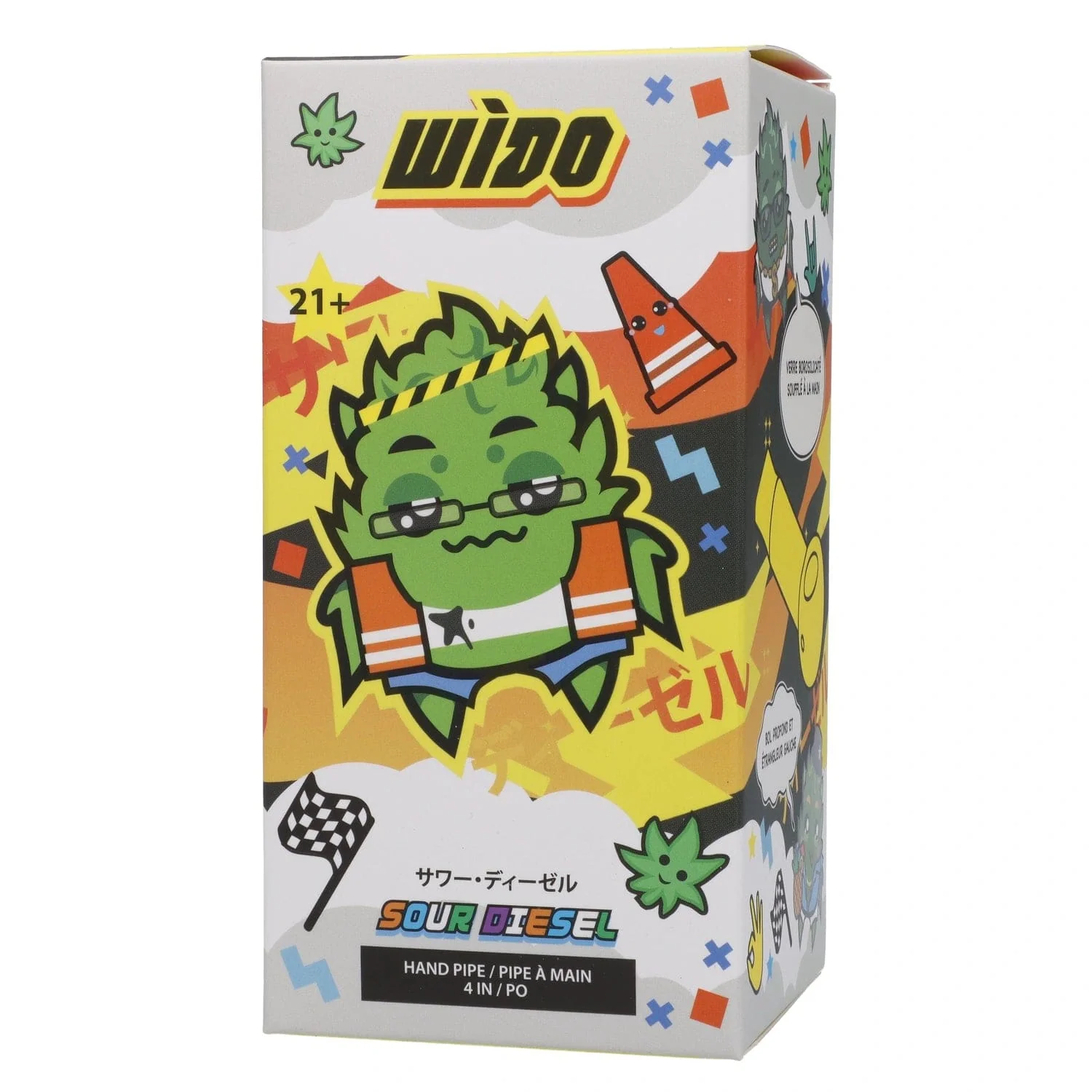 Wido Sour Diesel Spoon Pipe - Milky Green - 4in. - Image 10