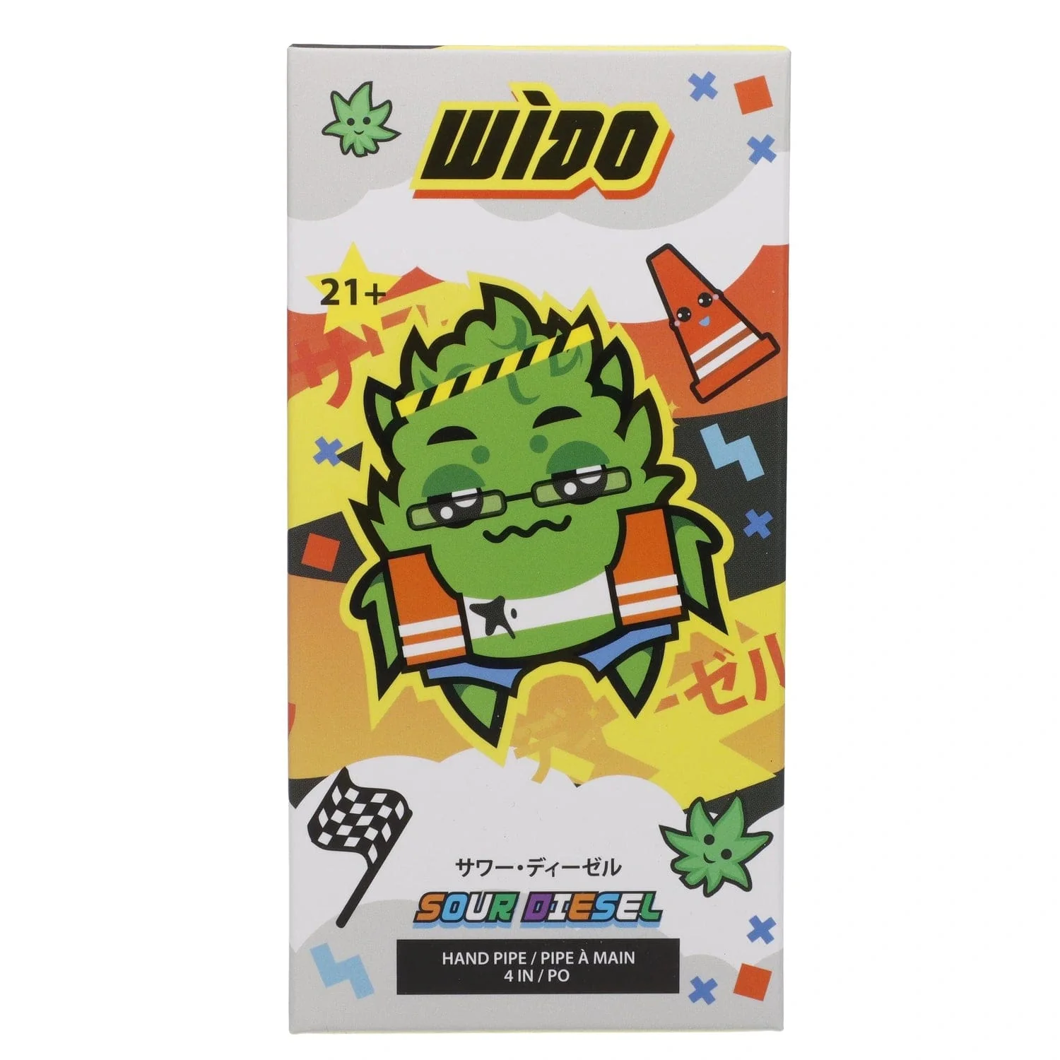 Wido Sour Diesel Spoon Pipe - Milky Green - 4in. - Image 9