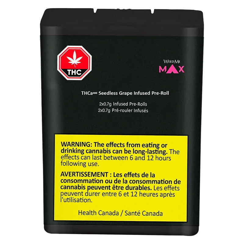 THCa8 Seedless Grape Infused PR 2 x 0.7 g - Image 3