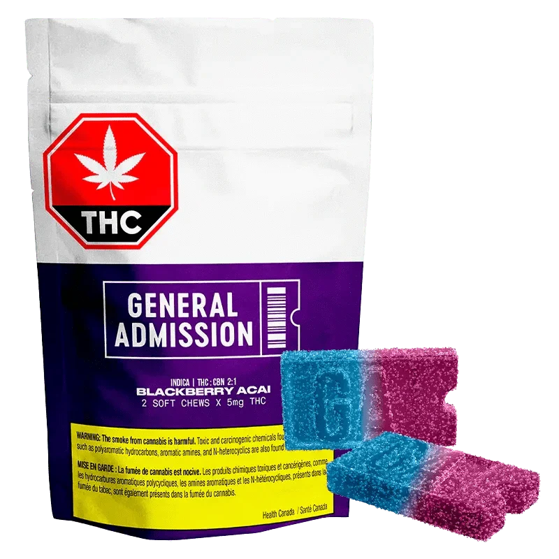 Blackberry Acai THC & CBN (2:1) Gummies